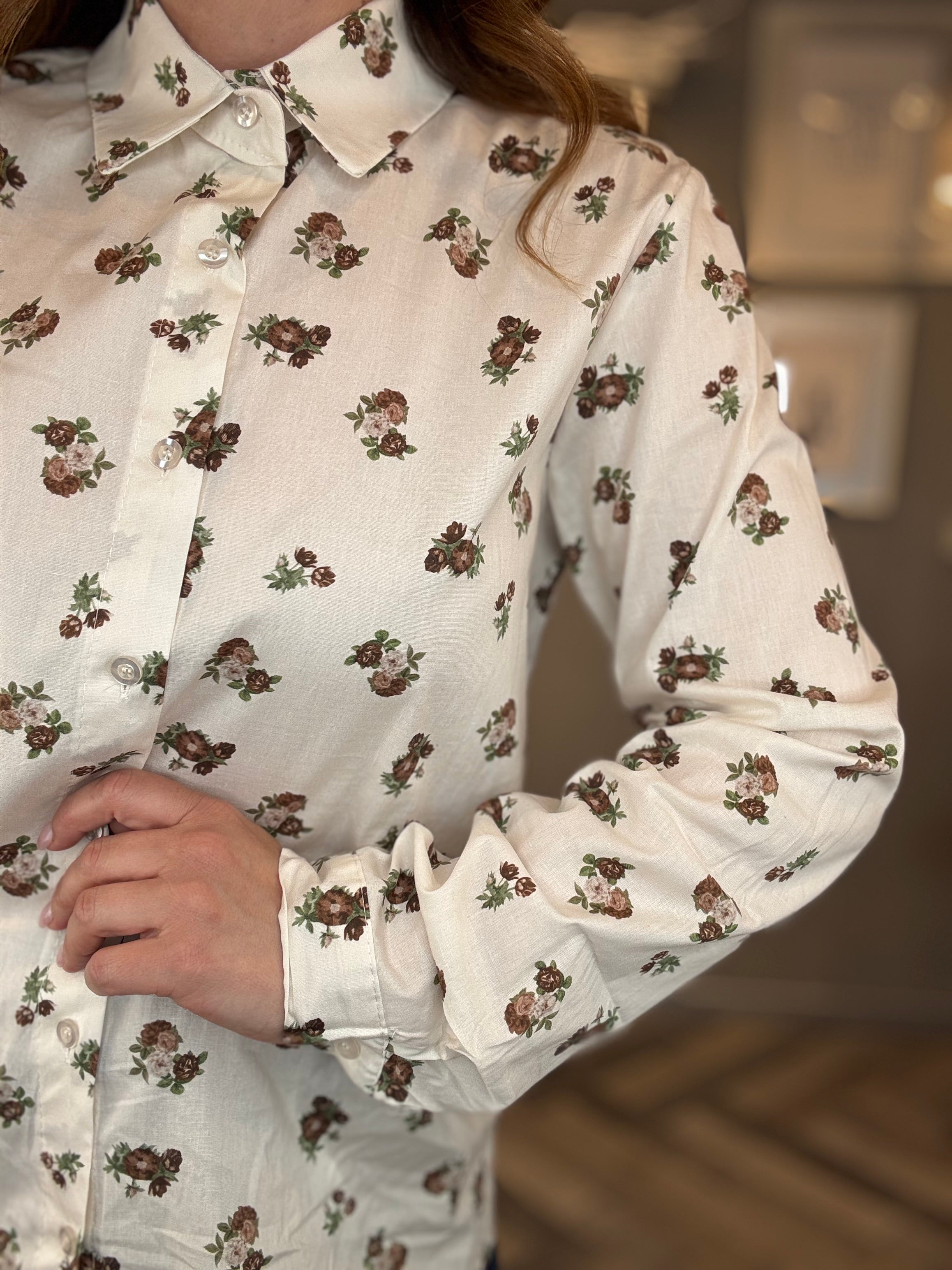 Camicia fiori vintage