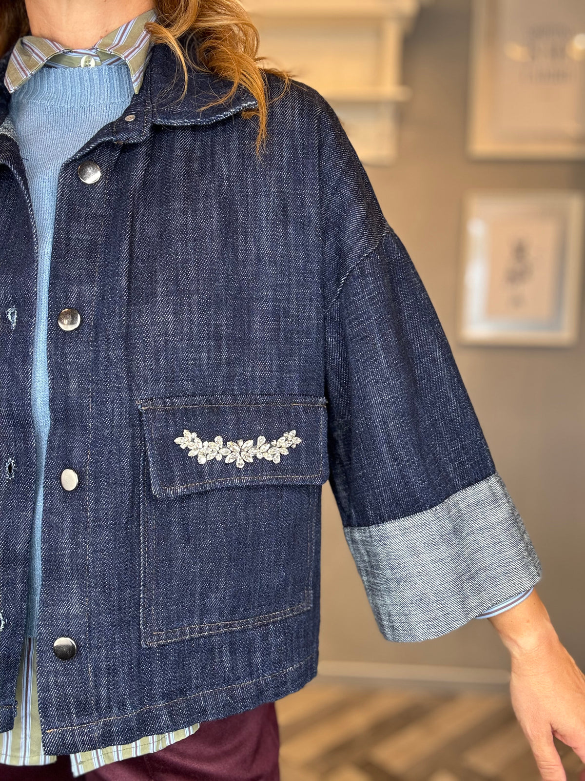 Giacca Diamond denim