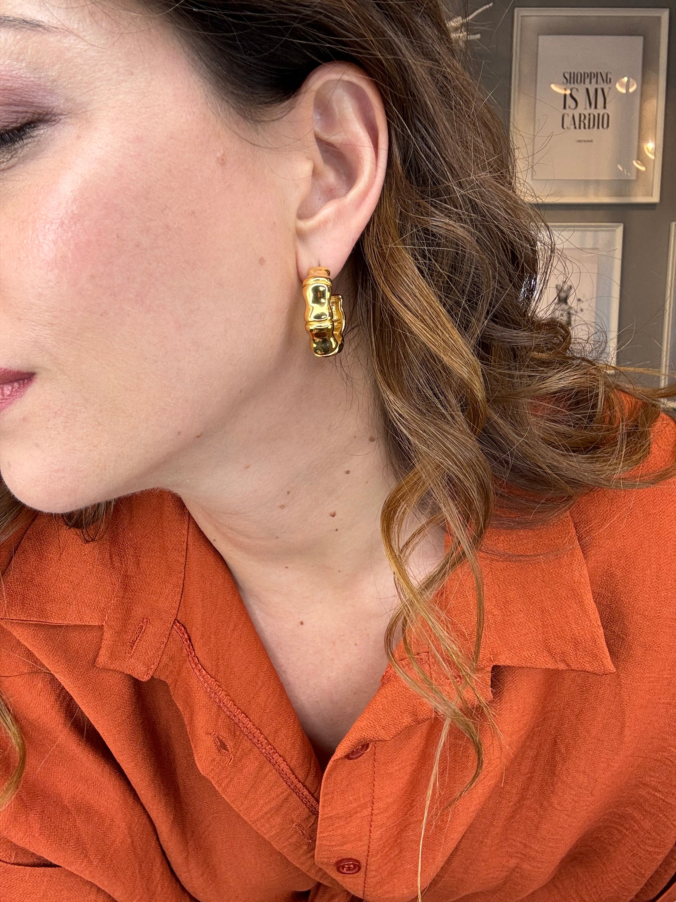 Orecchini Sculpt gold