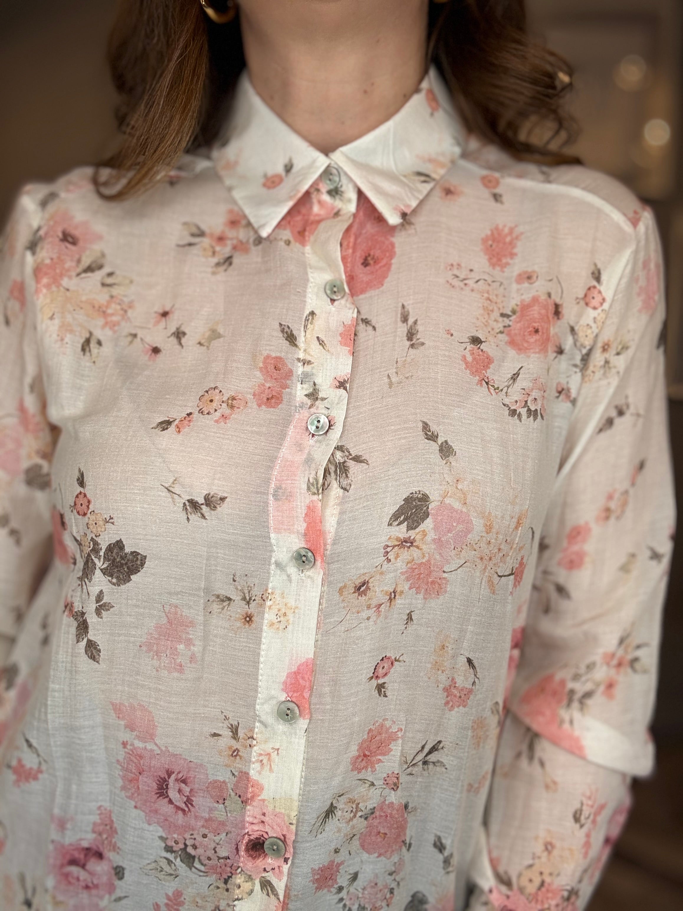 Camicia Bloom rosa