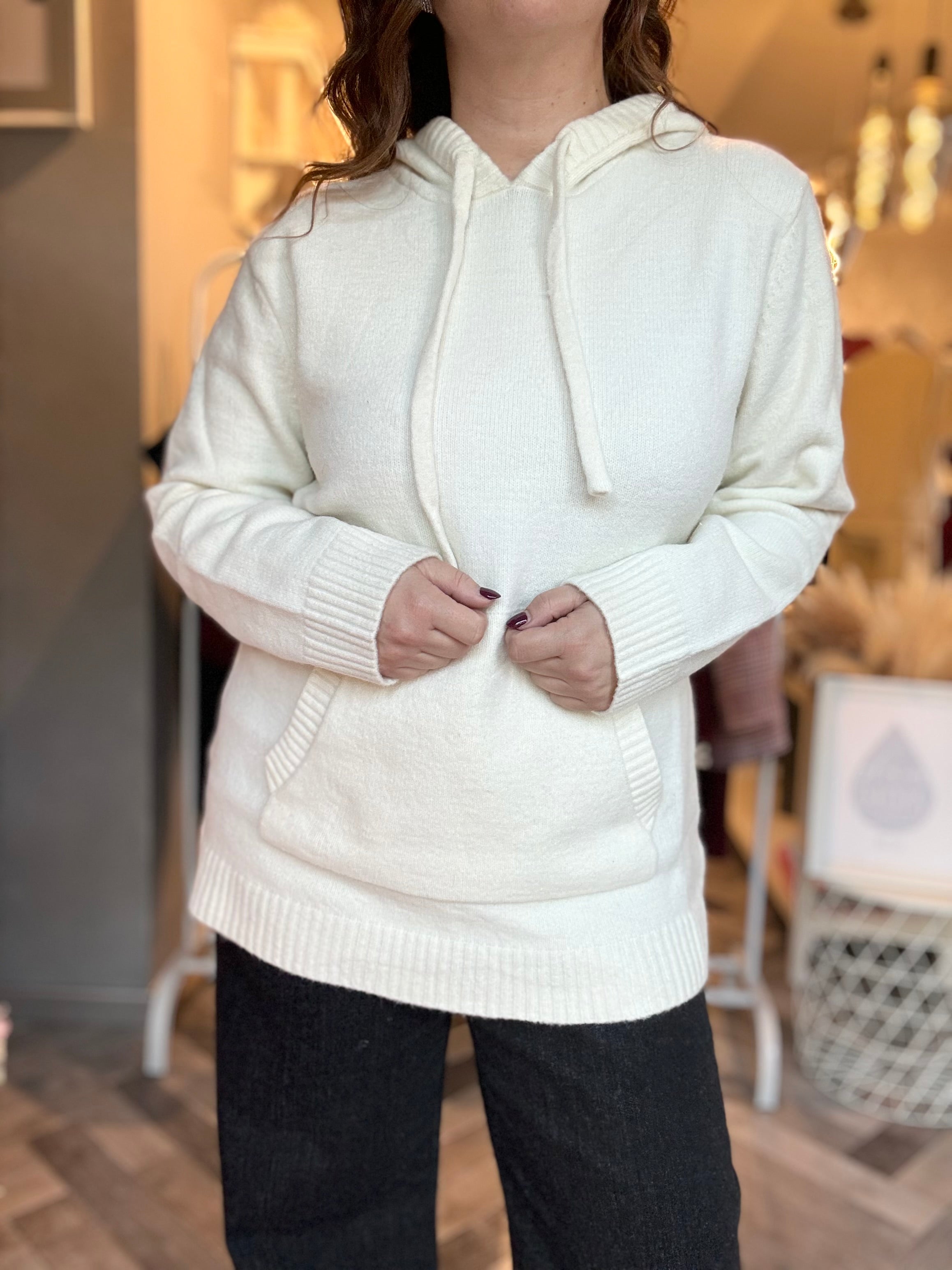 Lumina maglia felpa con cappuccio
