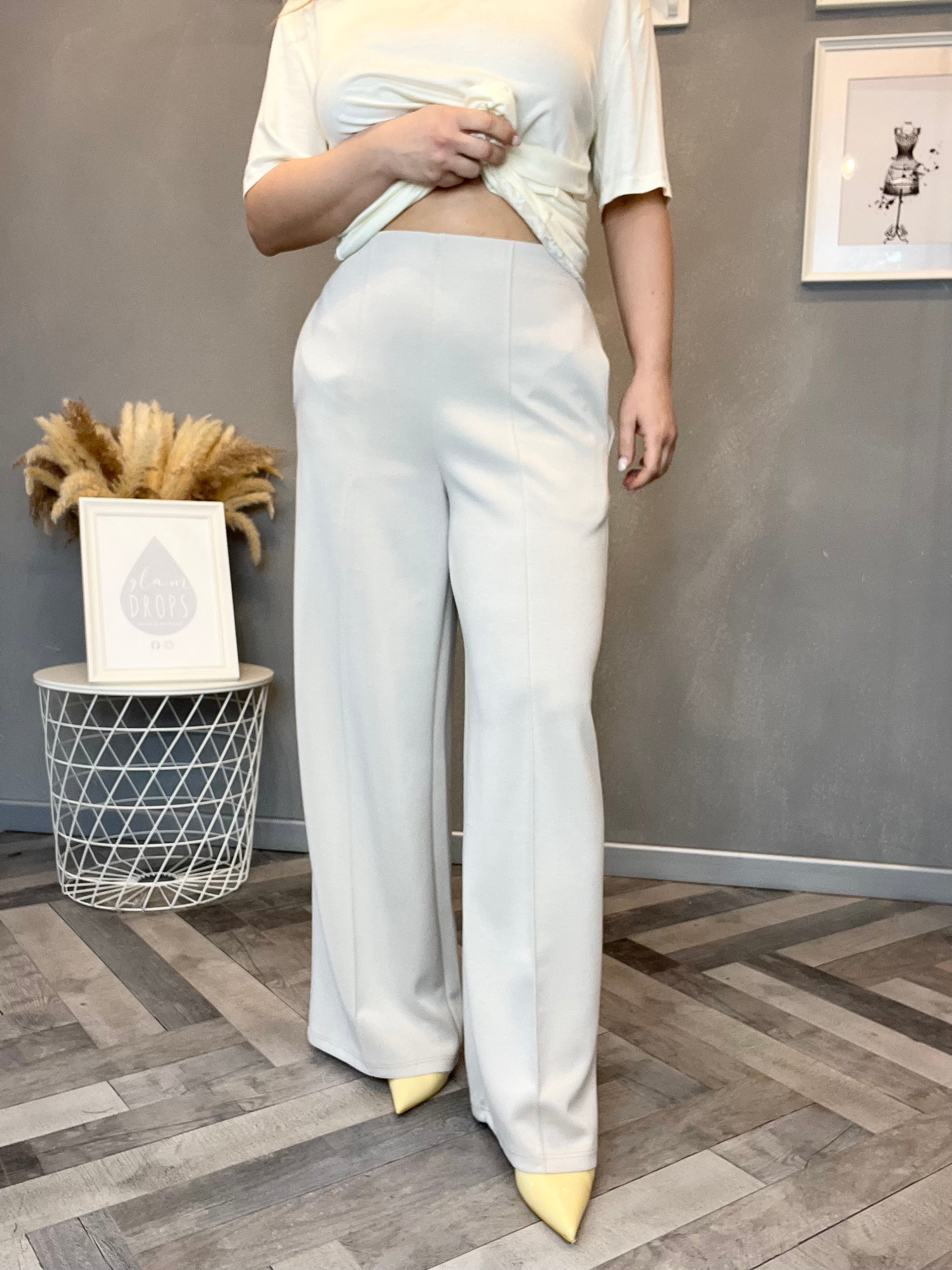 Pantalone palazzo punto Milano sabbia