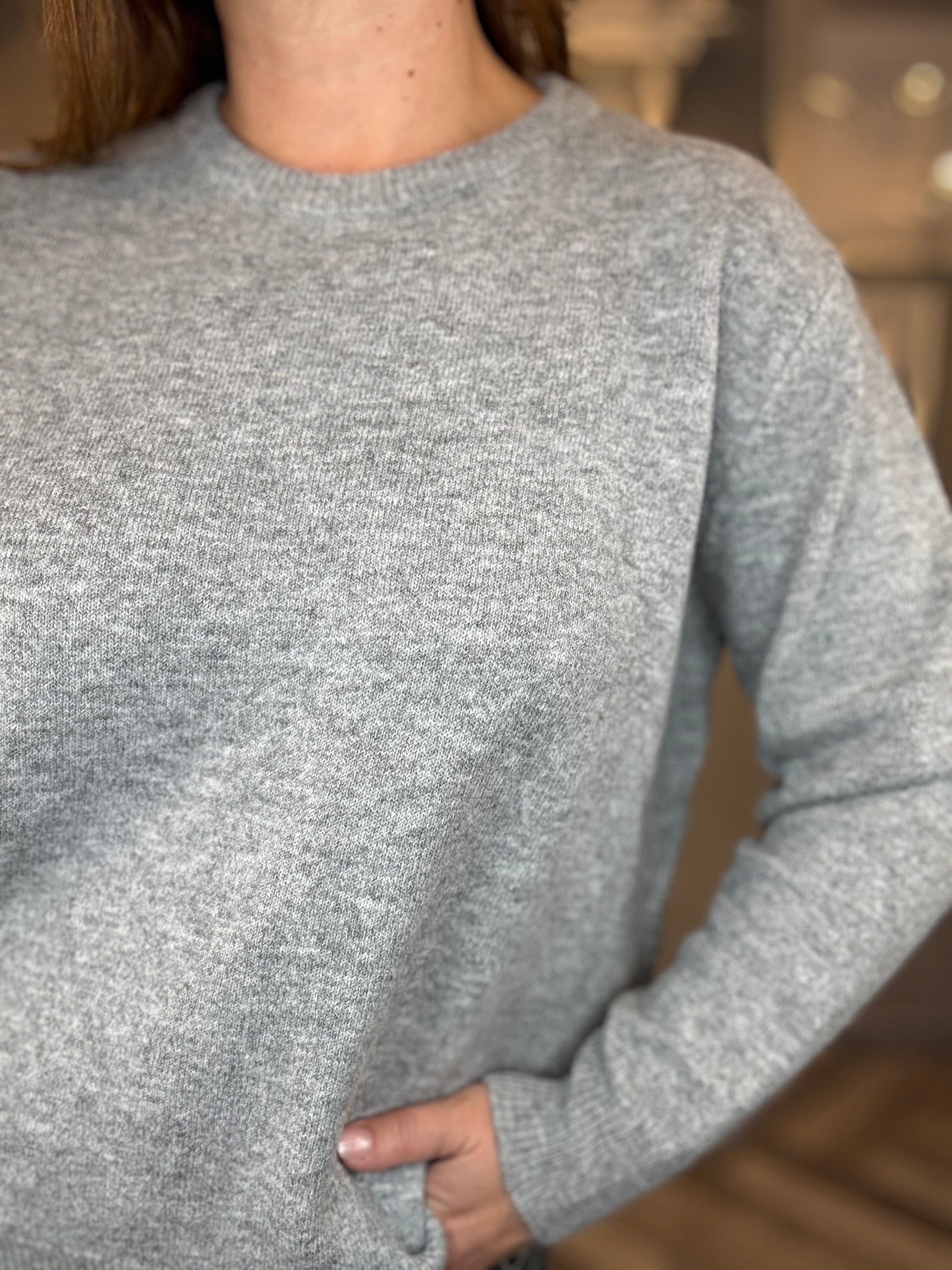 Maglioncino basic grigio