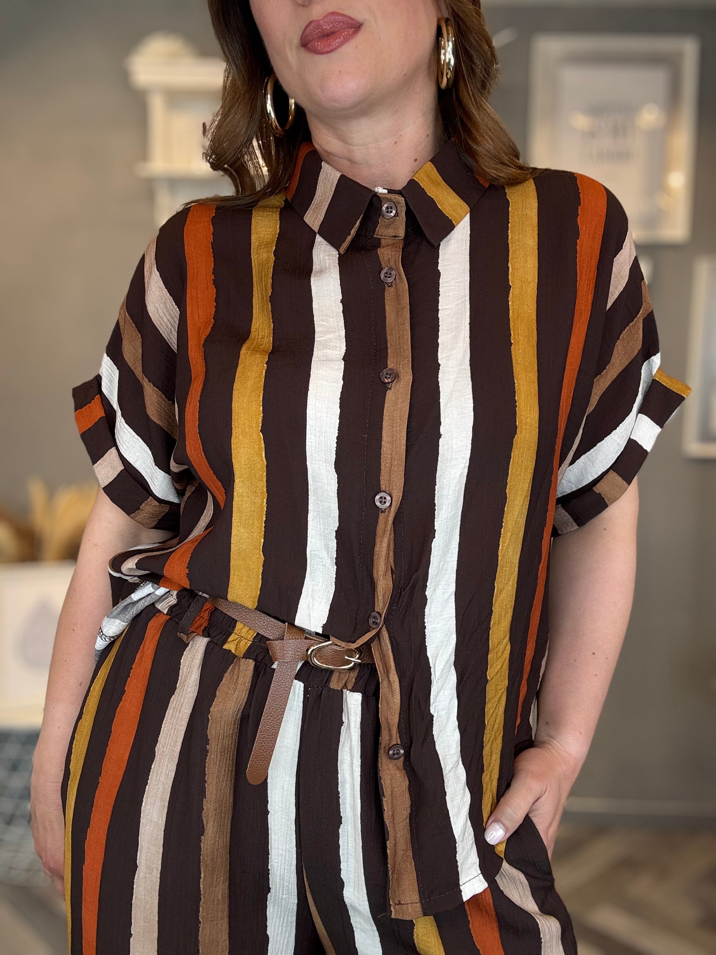 Coordinato righe Choco Sunset