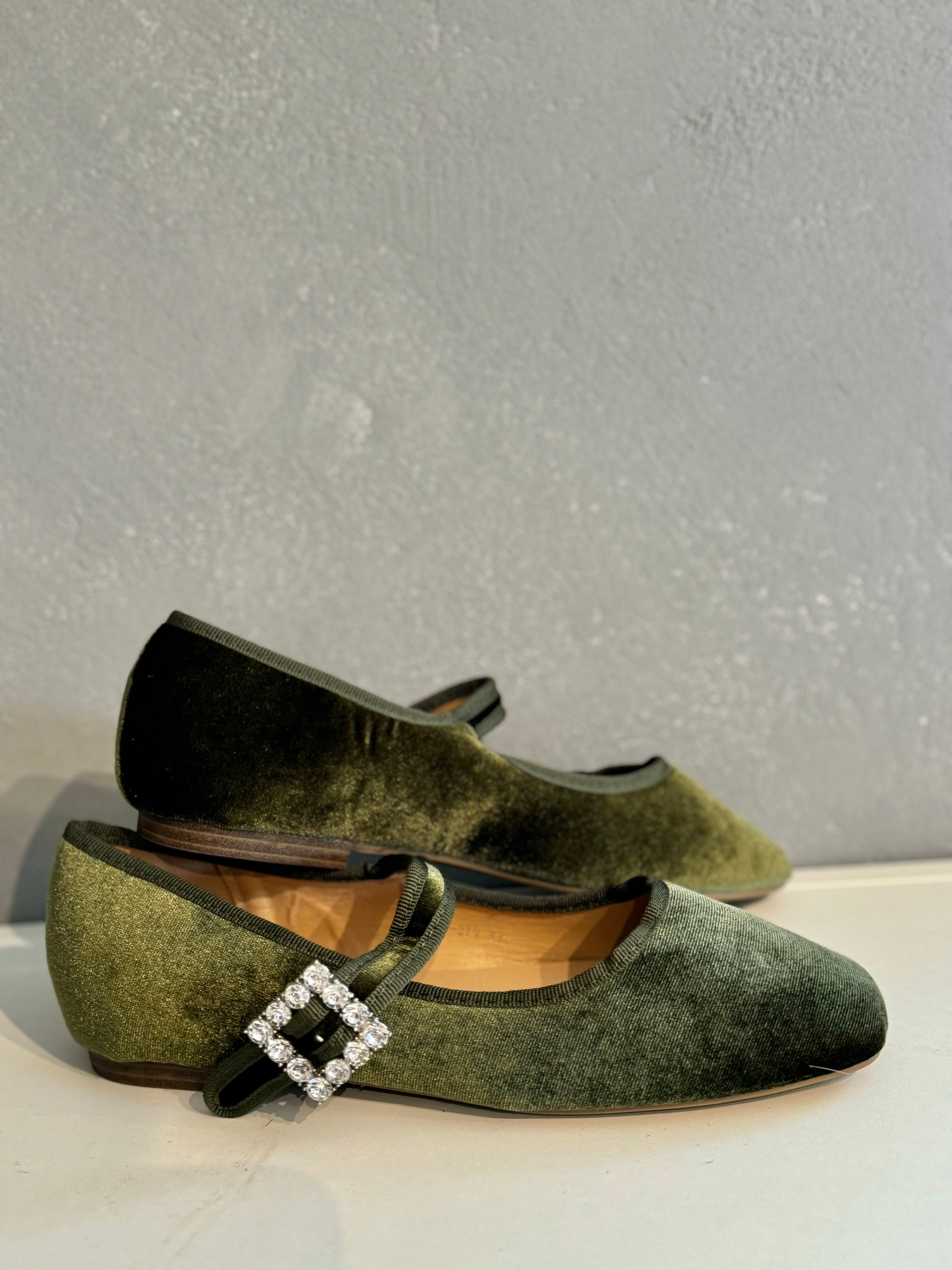 Mary Jane verde oliva