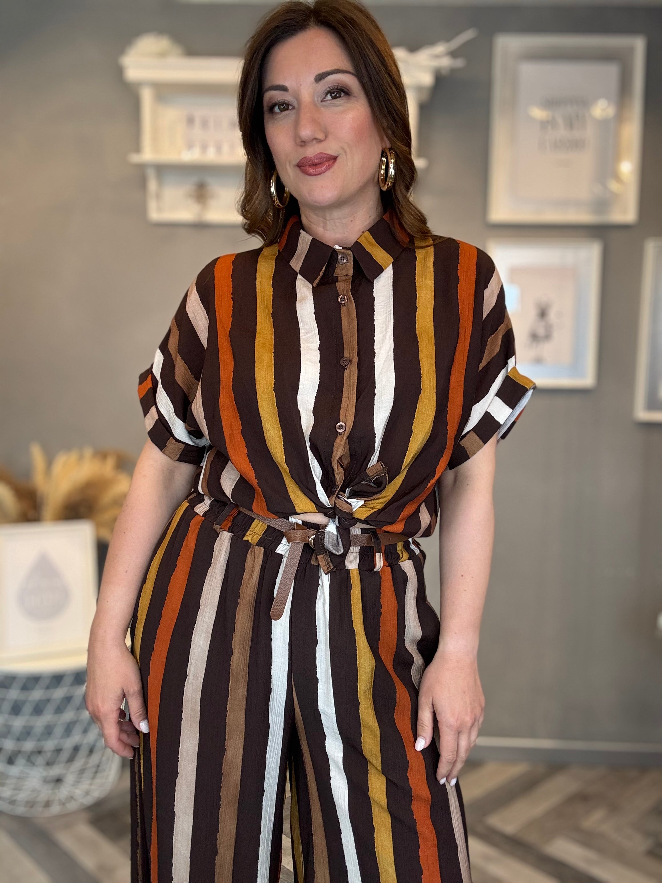 Coordinato righe Choco Sunset