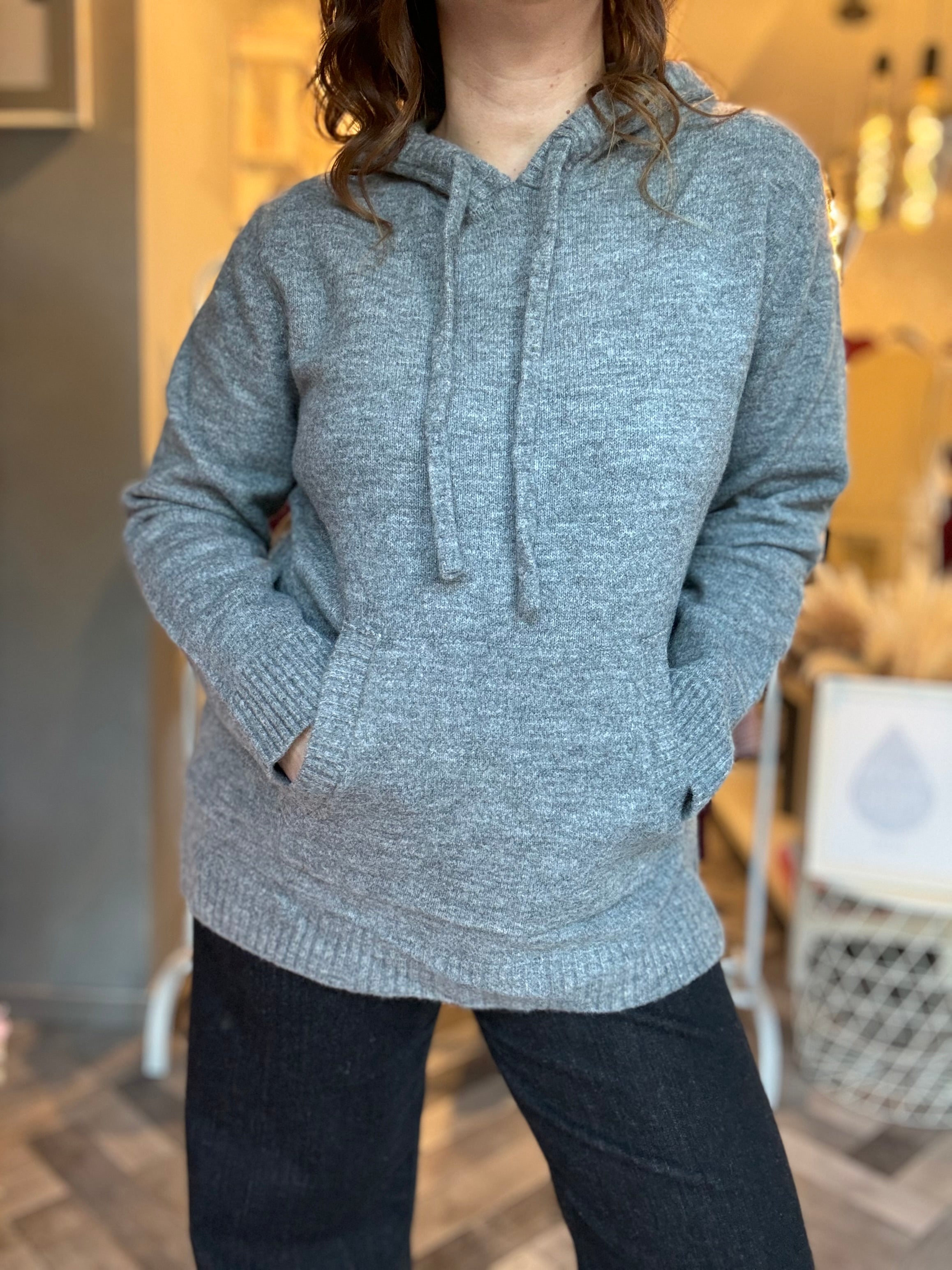 Lumina maglia felpa con cappuccio
