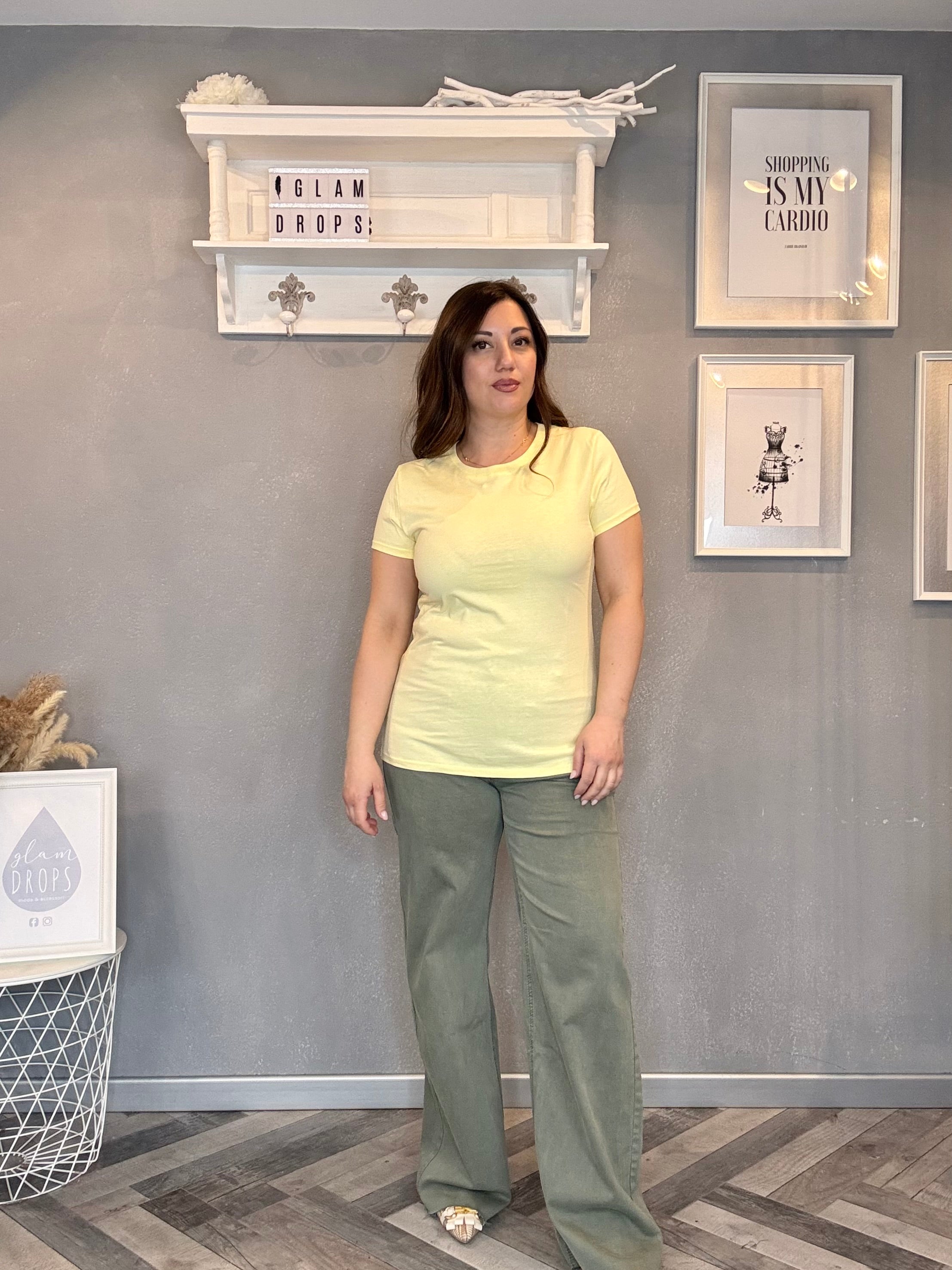 Lumina t-shirt basic elasticizzata