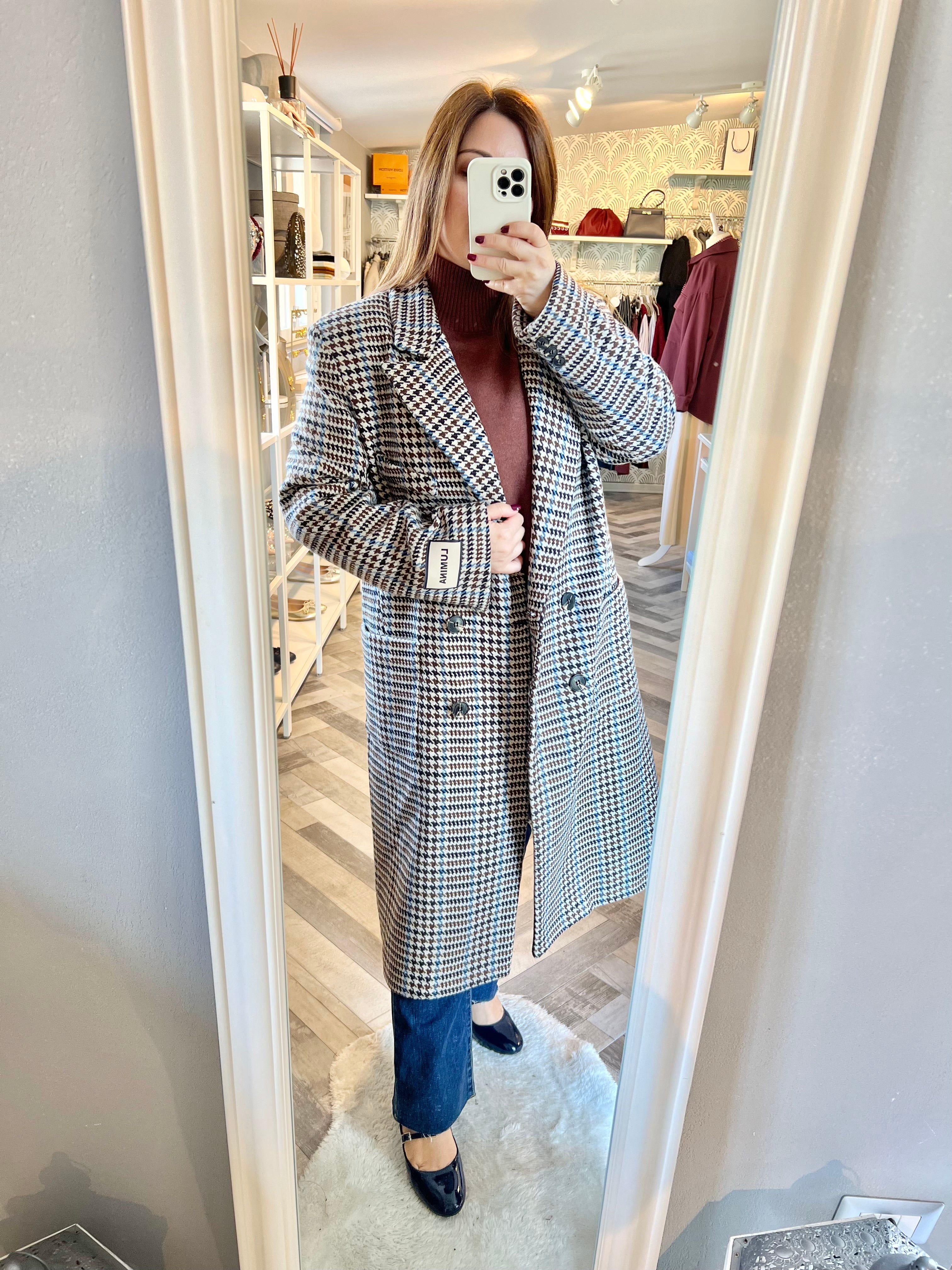 Lumina cappotto pied de poule