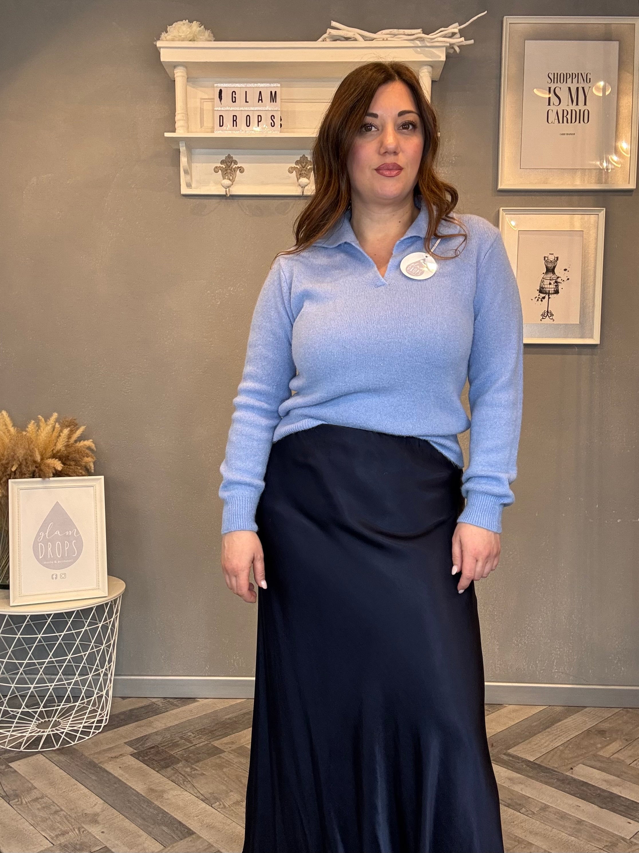 Maglia con colletto a polo