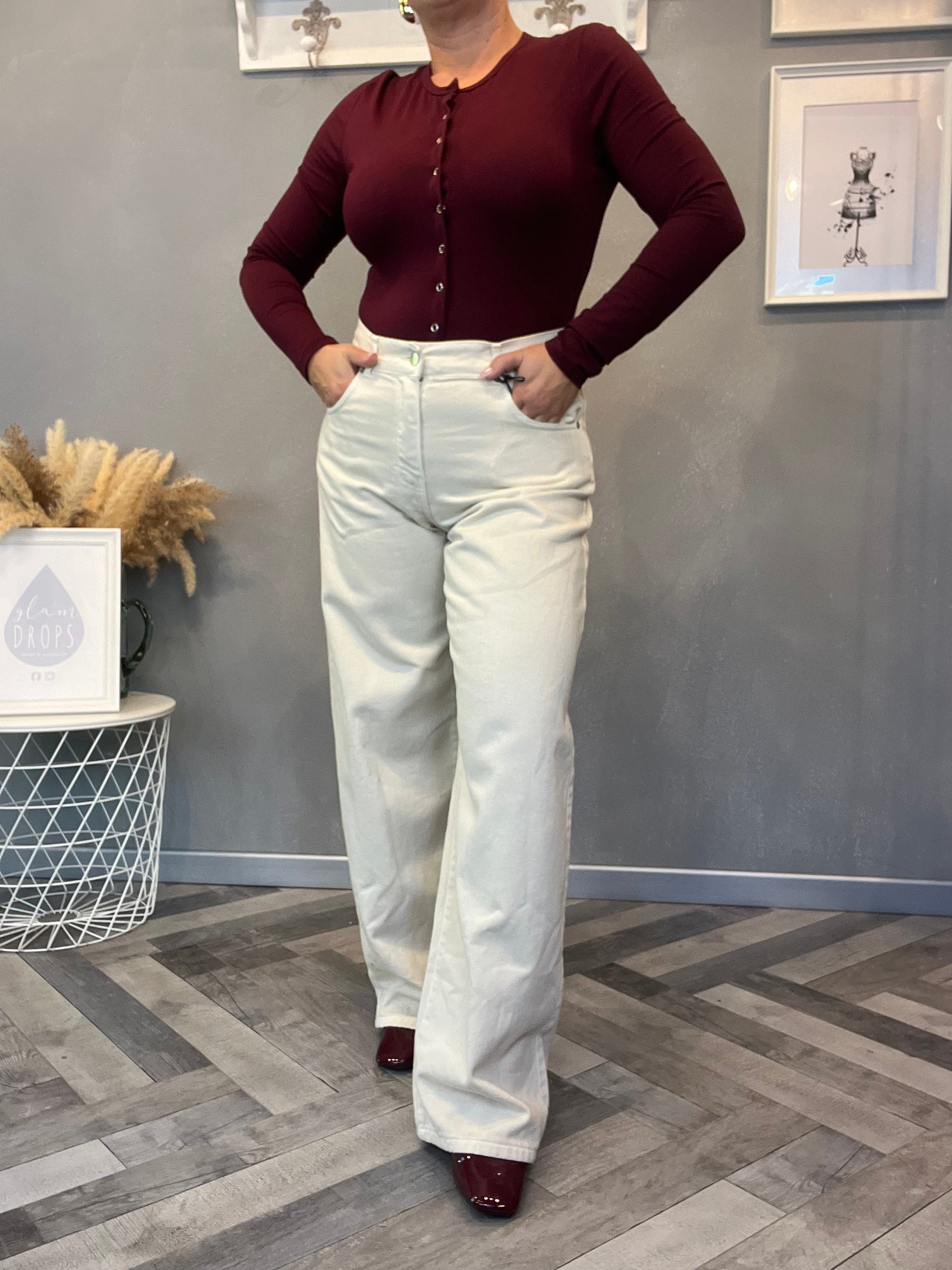 Lumina jeans wide leg burro