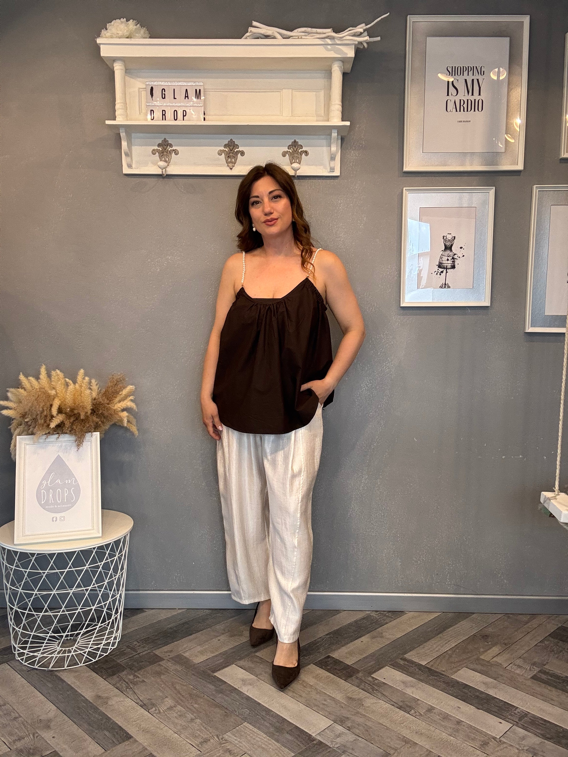 Pantalone Pearl panna