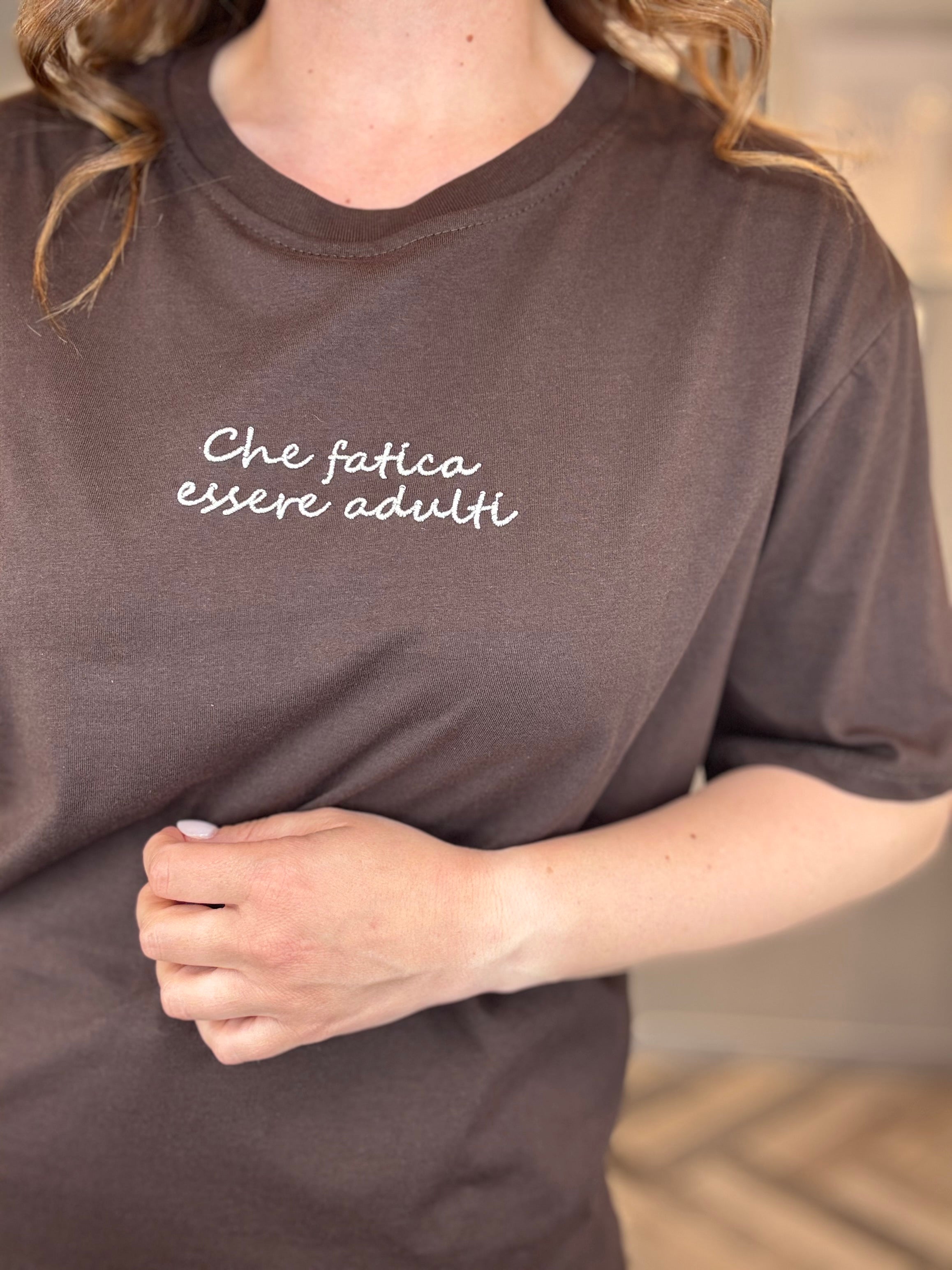 T-shirt moro Che fatica essere adulti