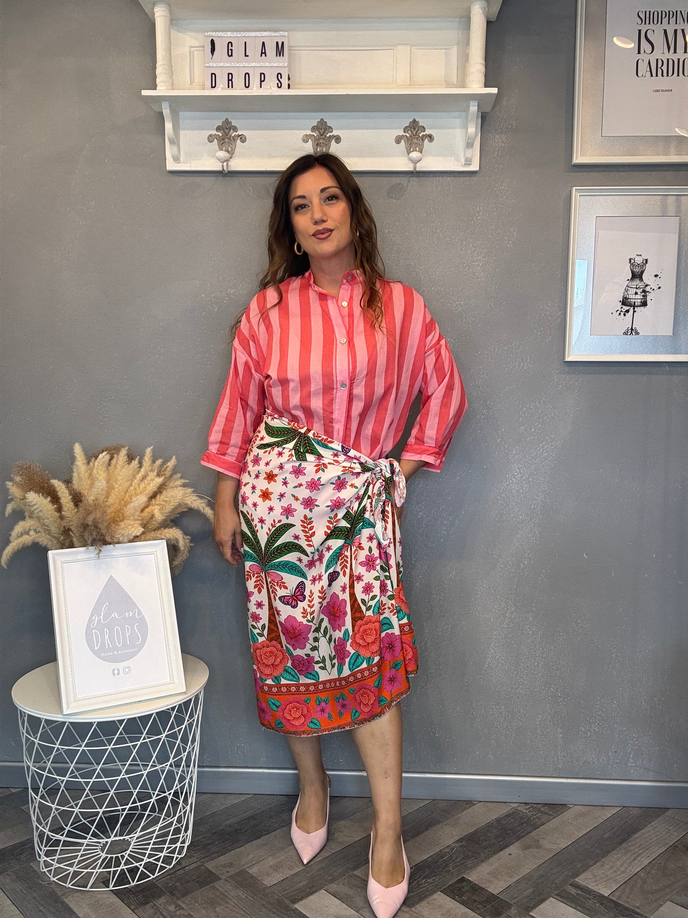 Gonna pareo Isla Bonita midi flower
