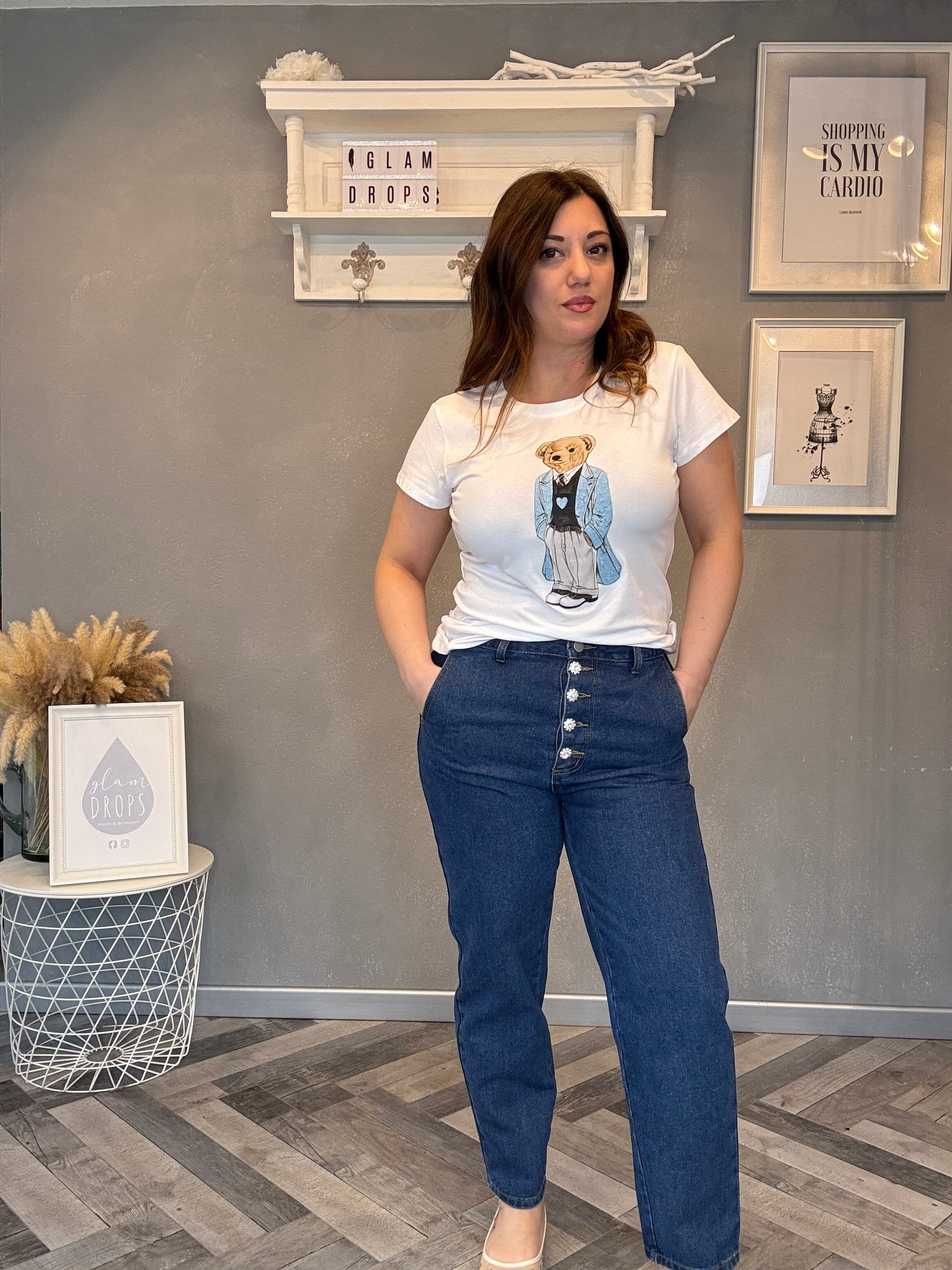 T-shirt basic orsetto