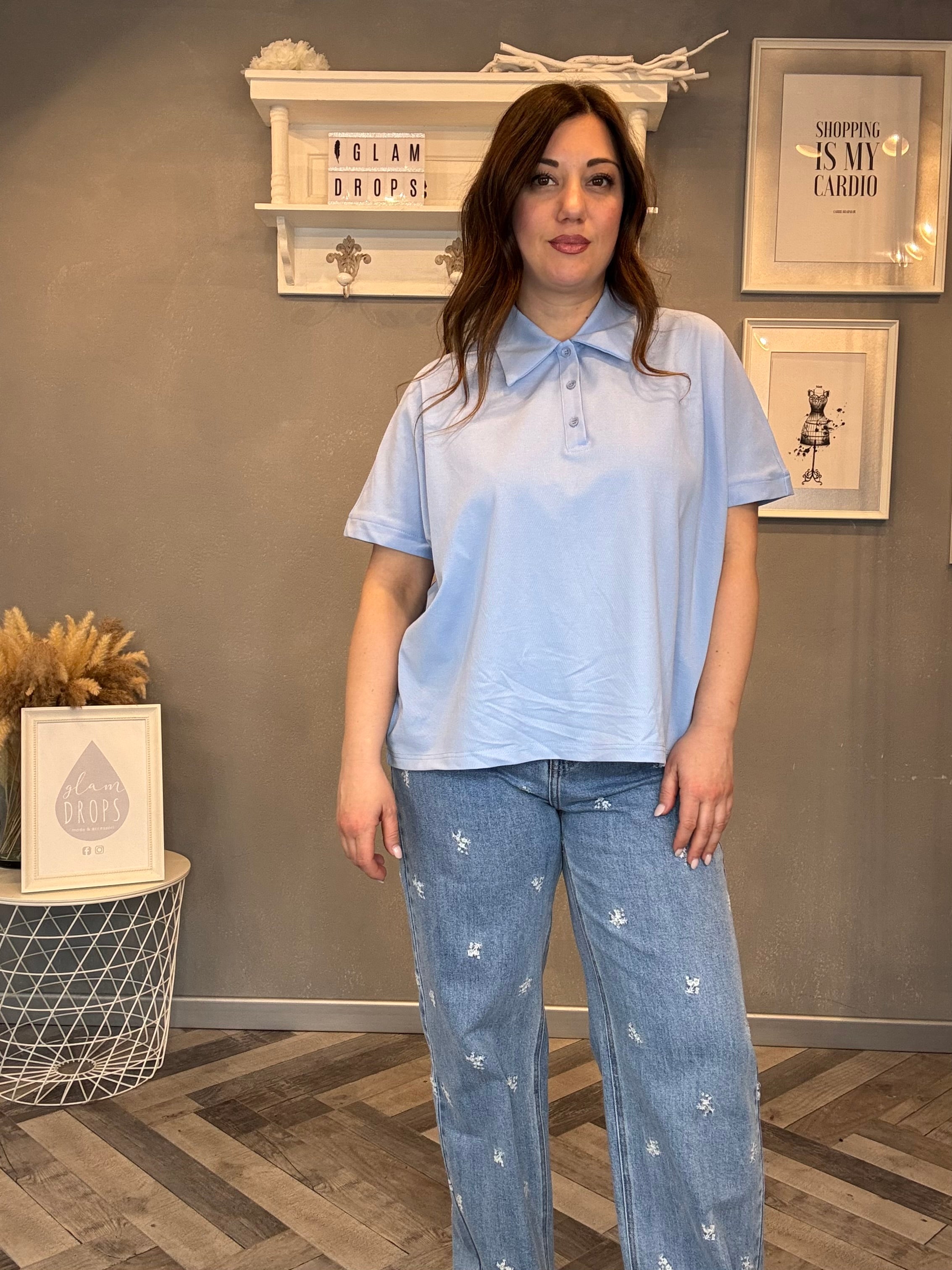 Lumina jeans con ricami floreali