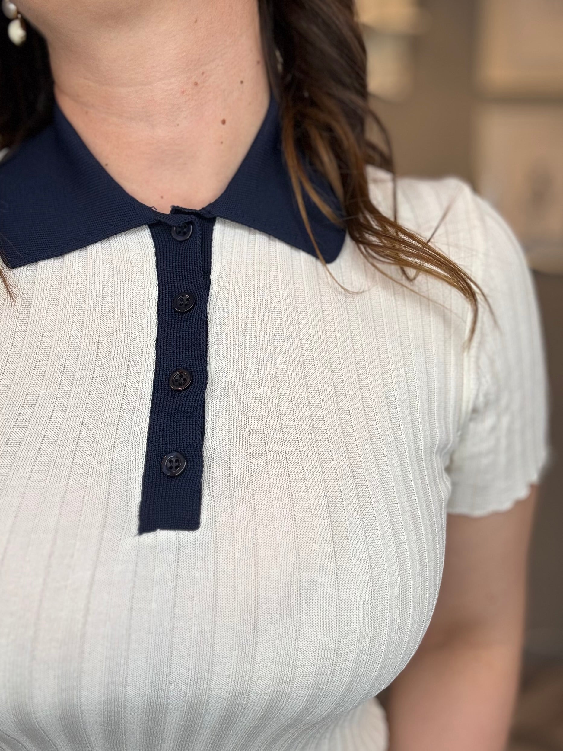 Lumina polo in maglia a costine