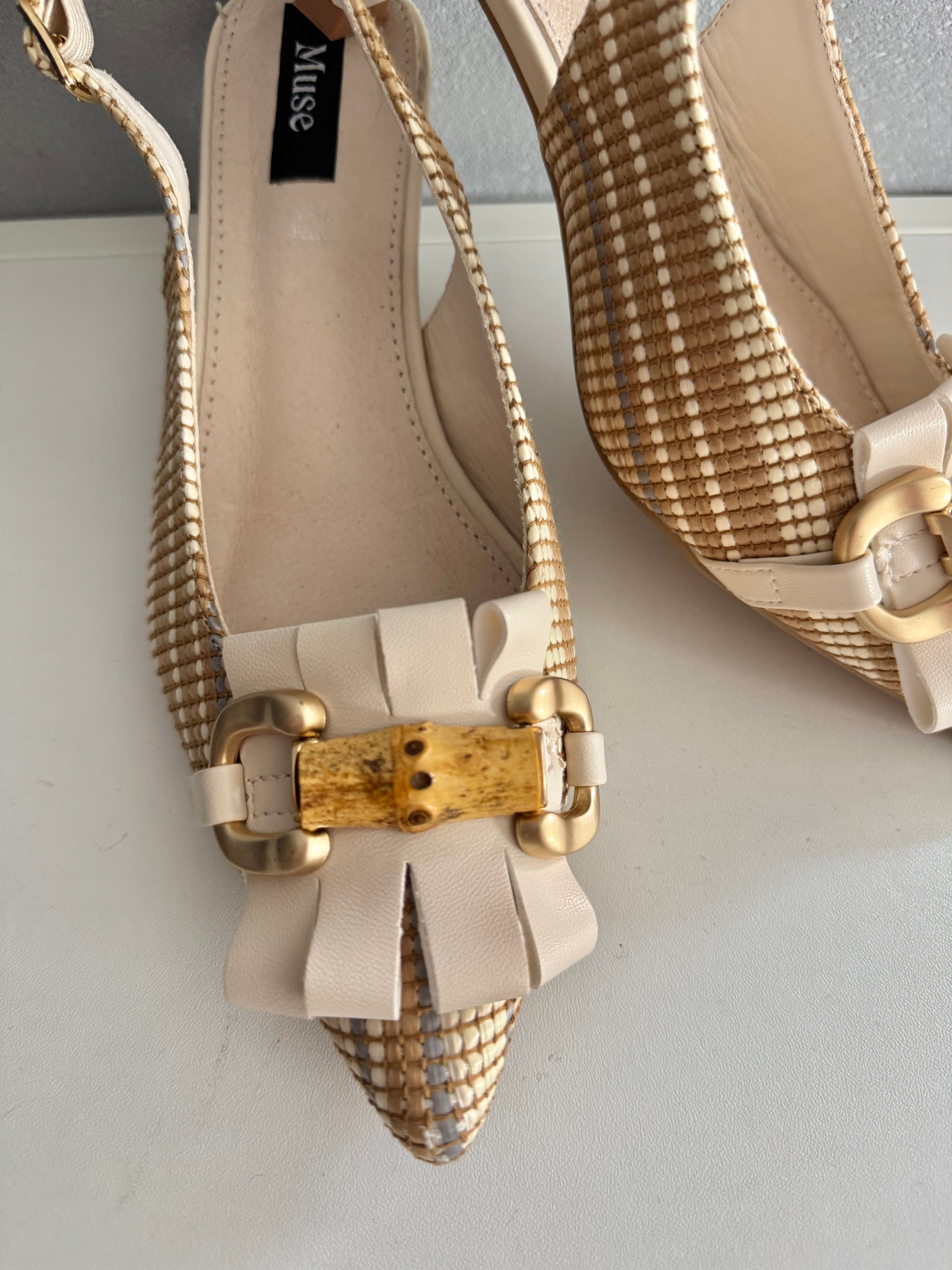 Décolleté Slingback con frange