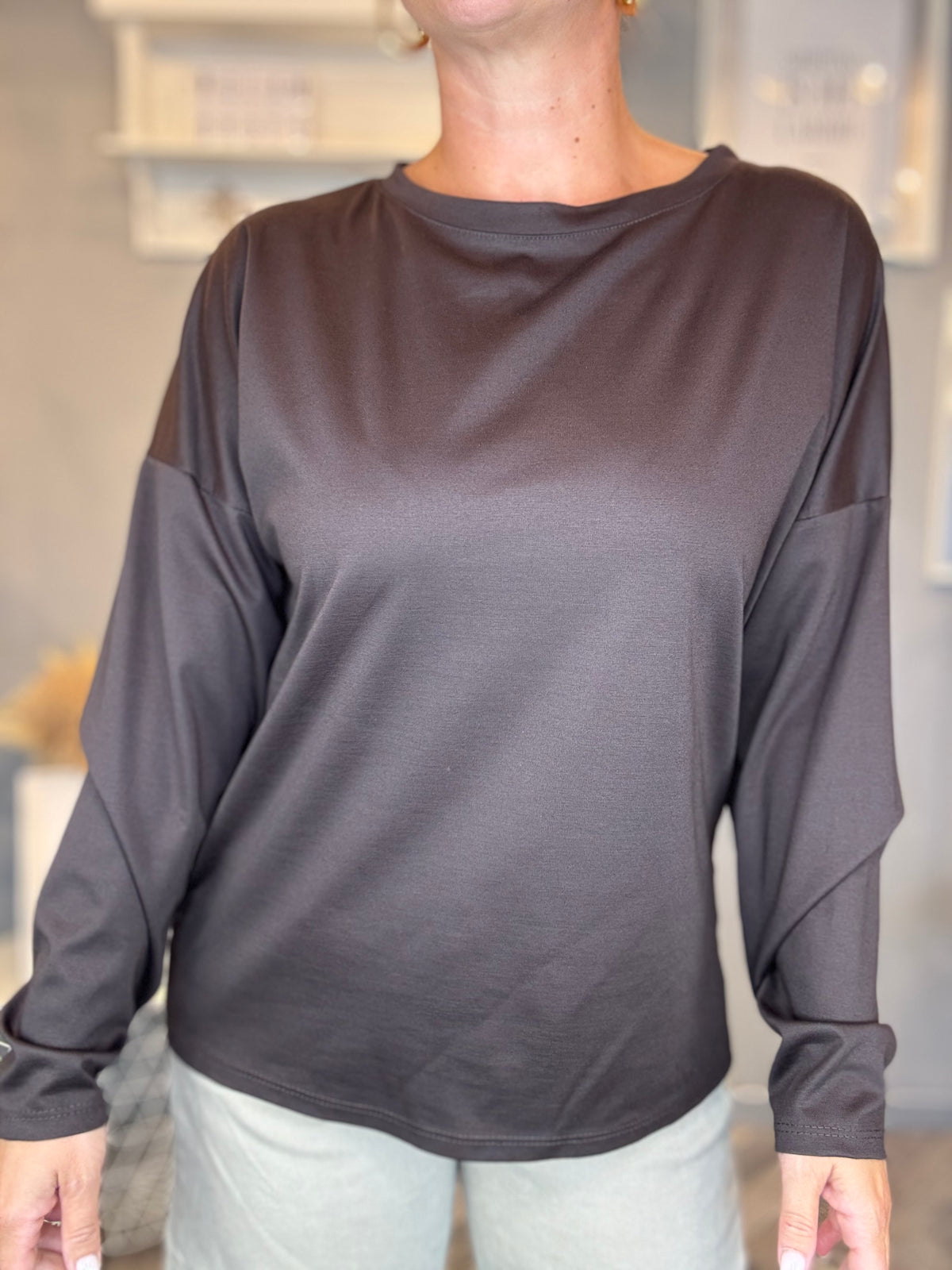 Maglia Essential girocollo moro