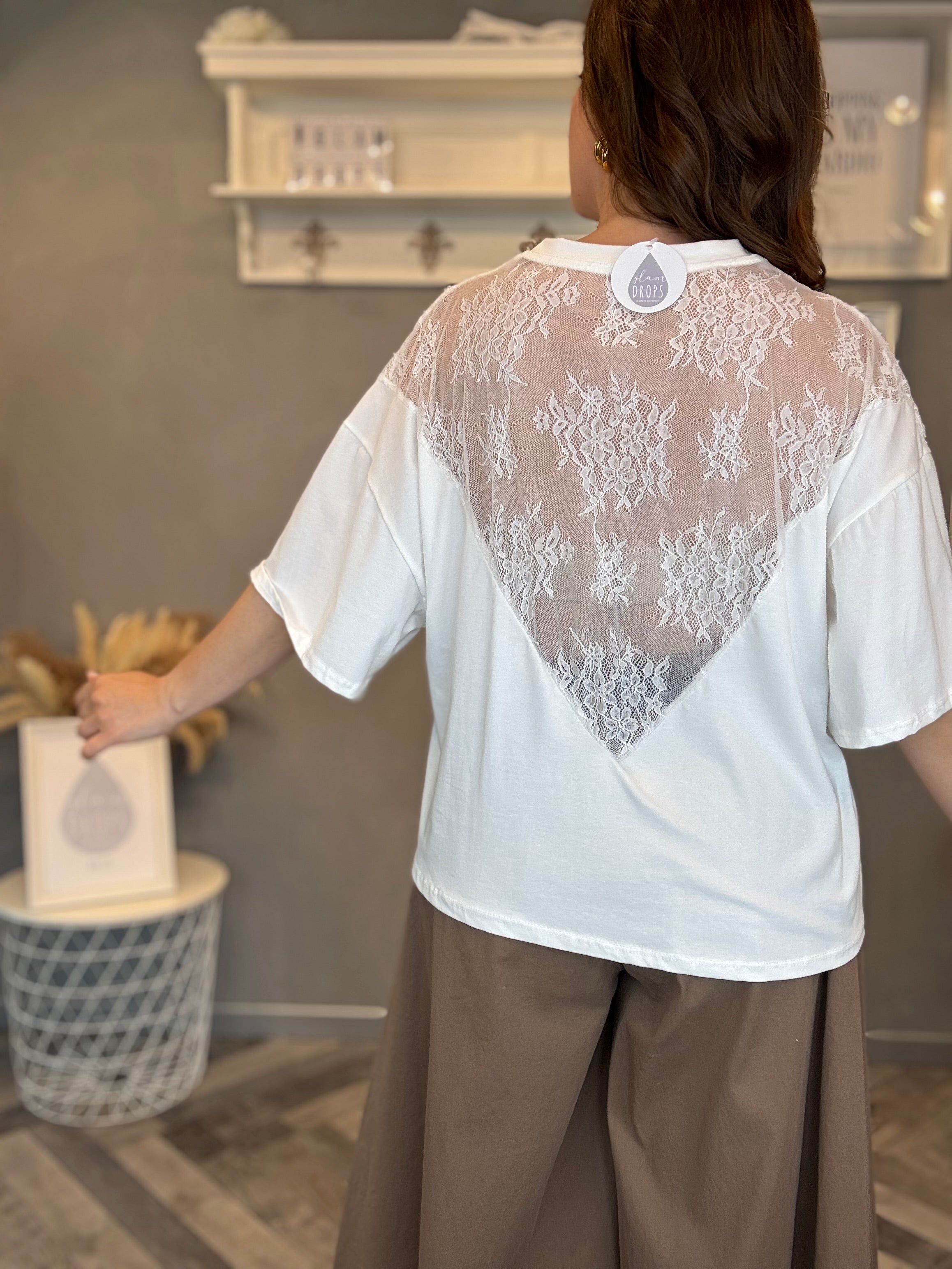 T-shirt pizzo Chantilly