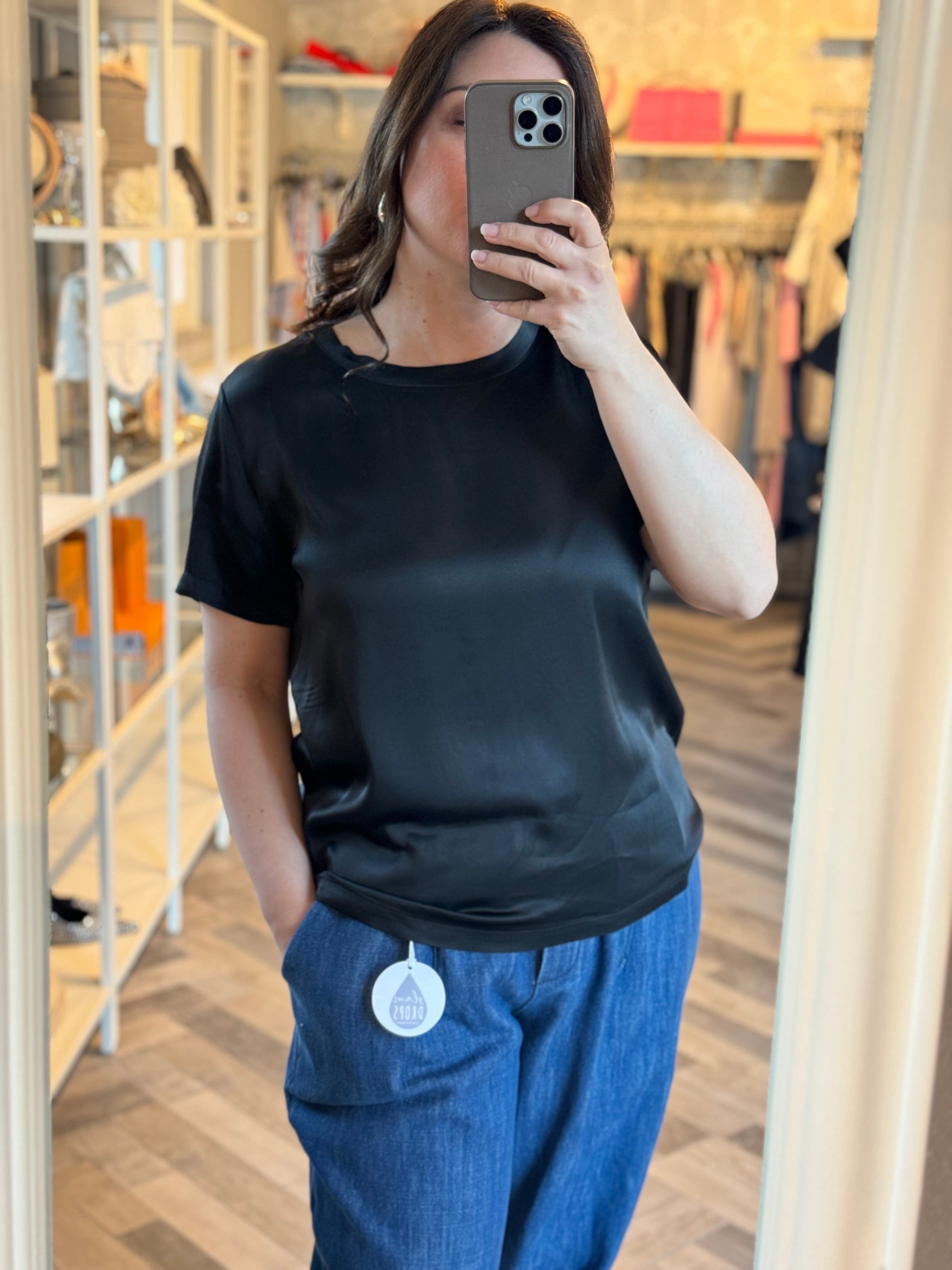 Blusa Vicky in raso di viscosa