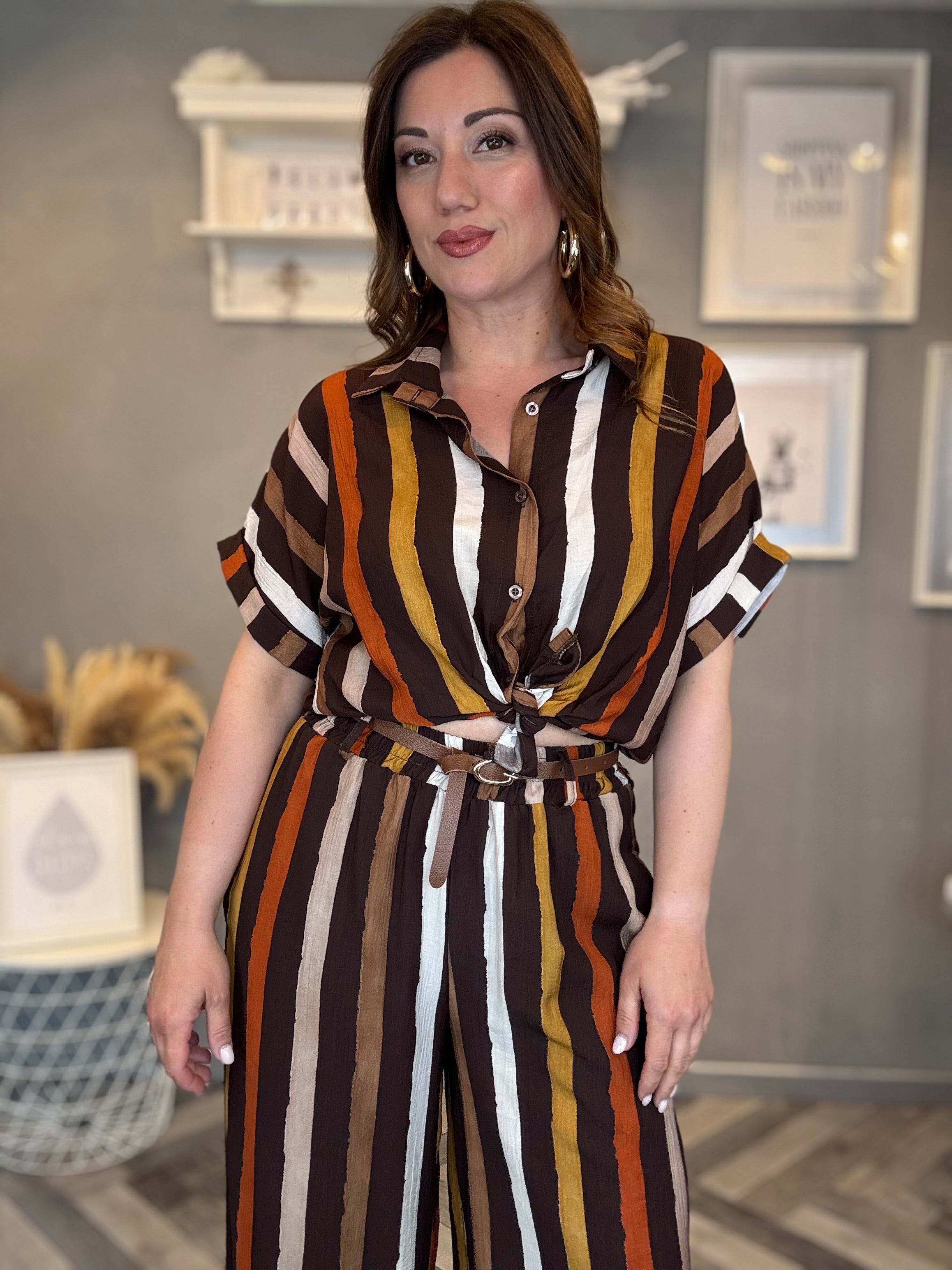 Coordinato righe Choco Sunset