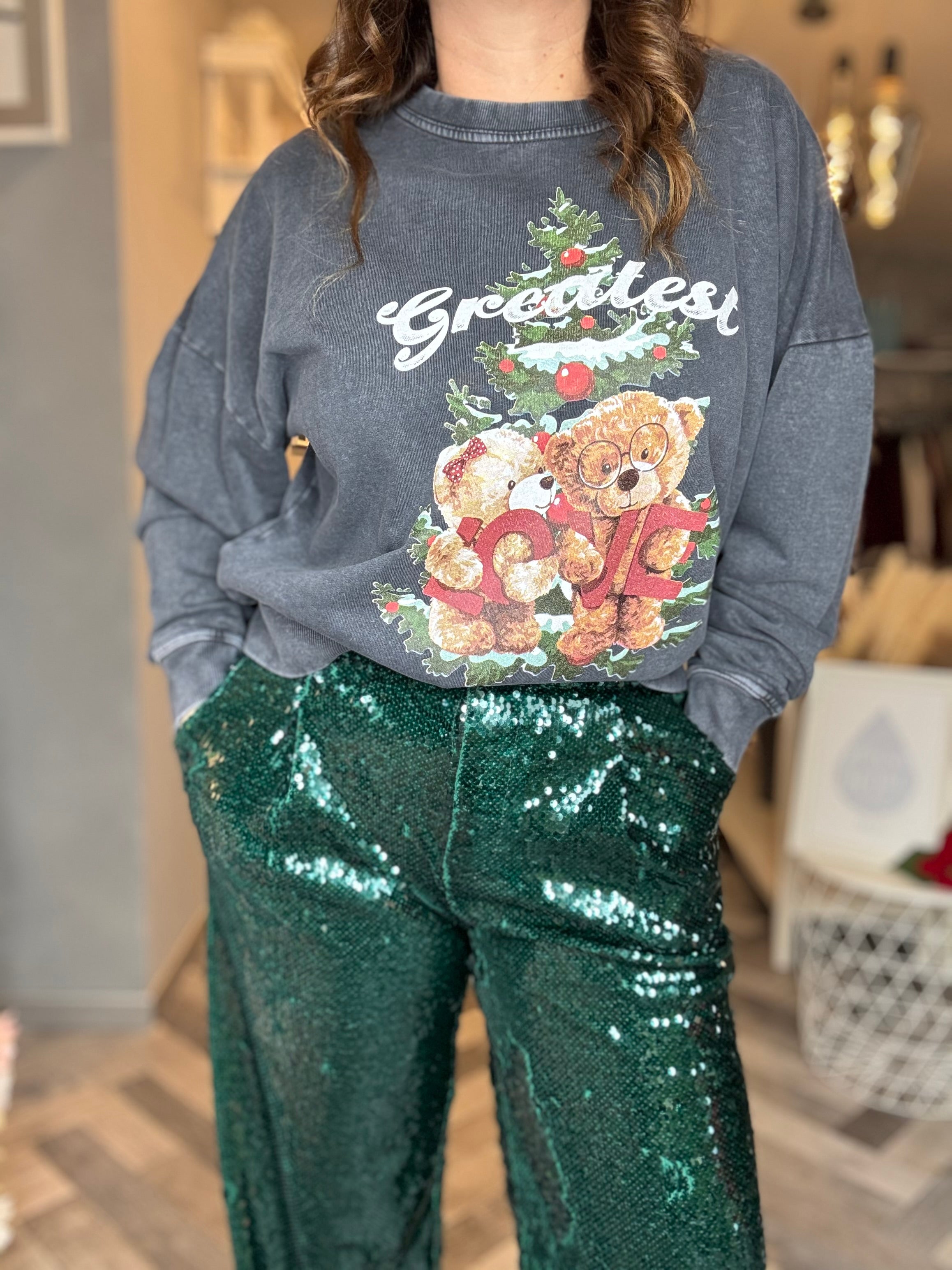 Lumina pantaloni paillttes palazzo