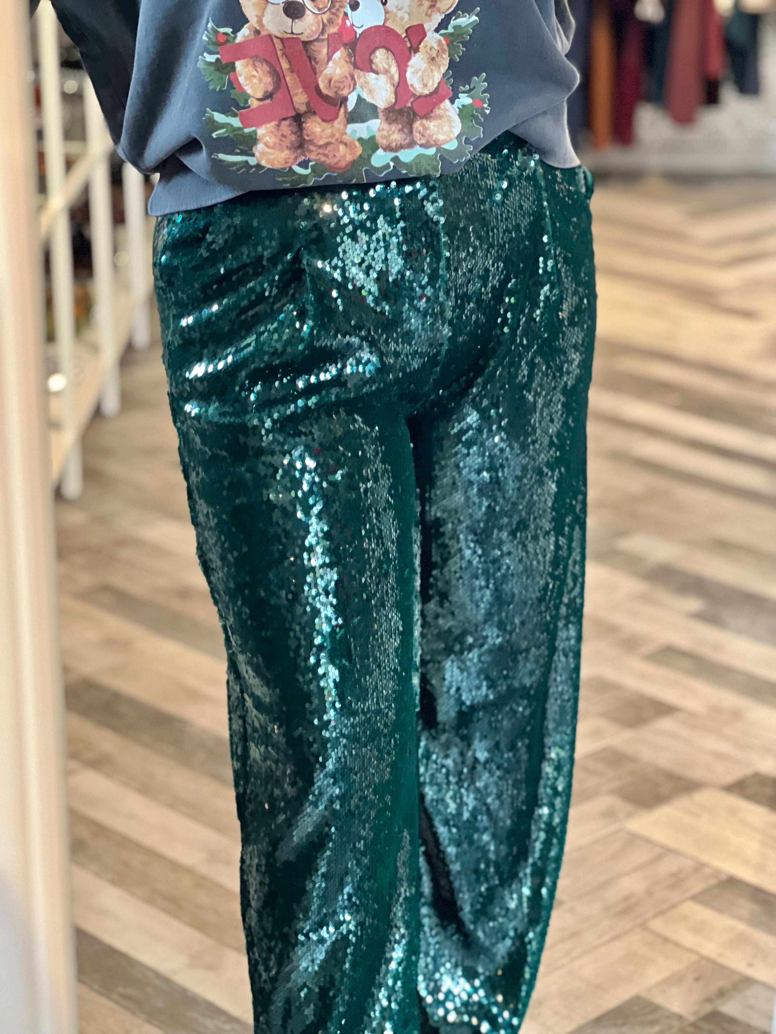 Lumina pantaloni paillttes palazzo