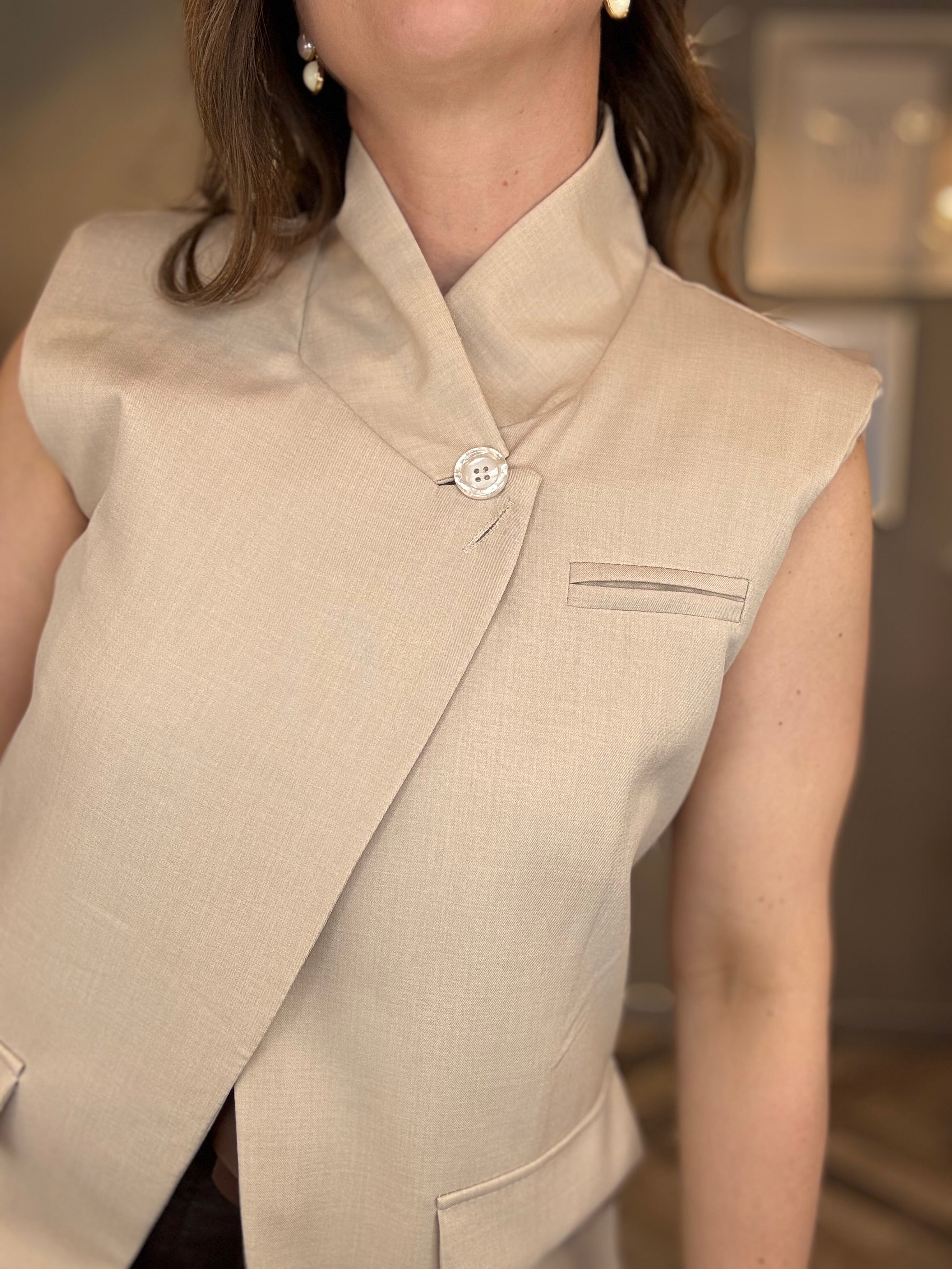 Gilet Elegance beige