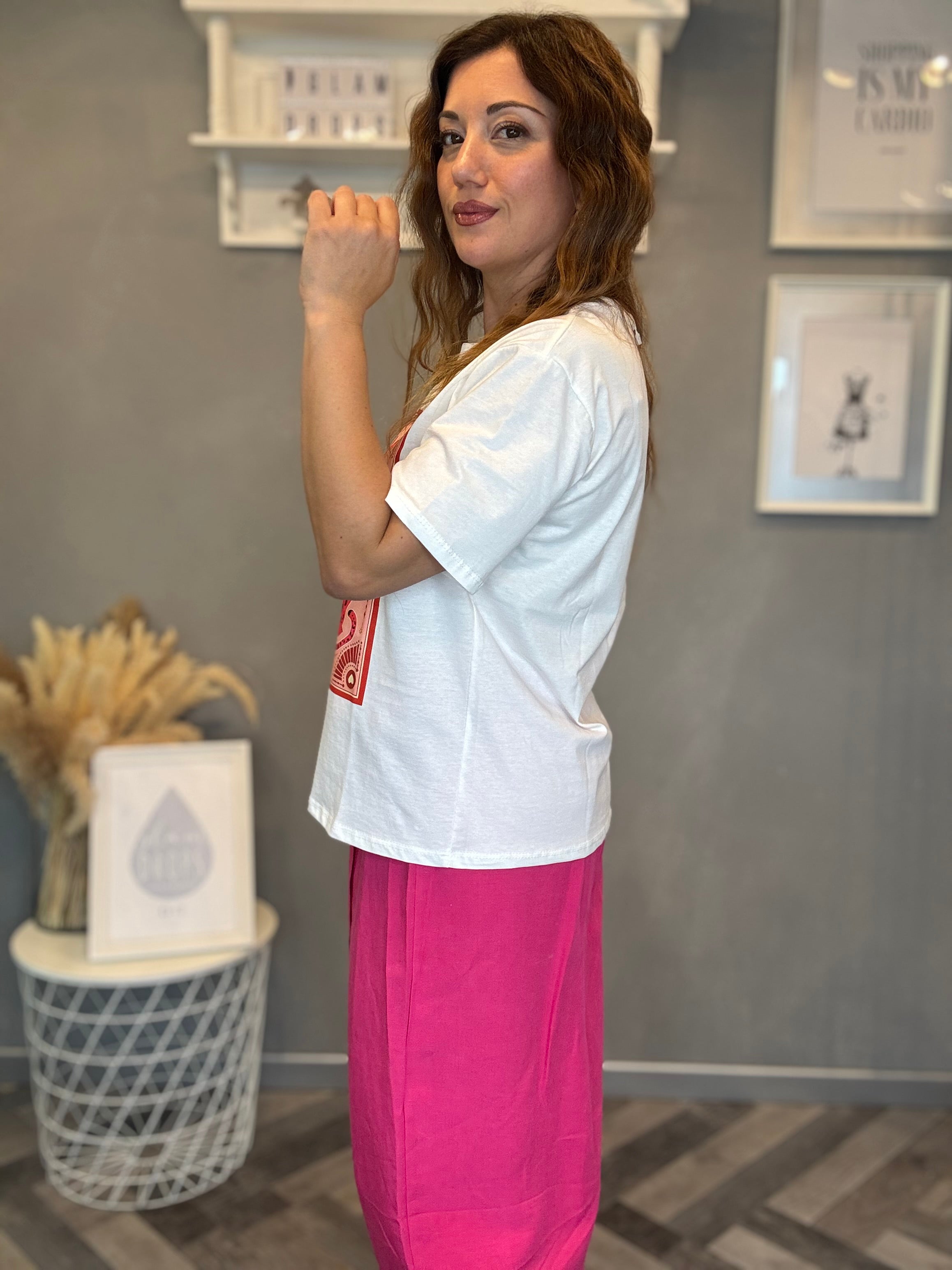 T-shirt Isla Bonita Leopardo fucsia