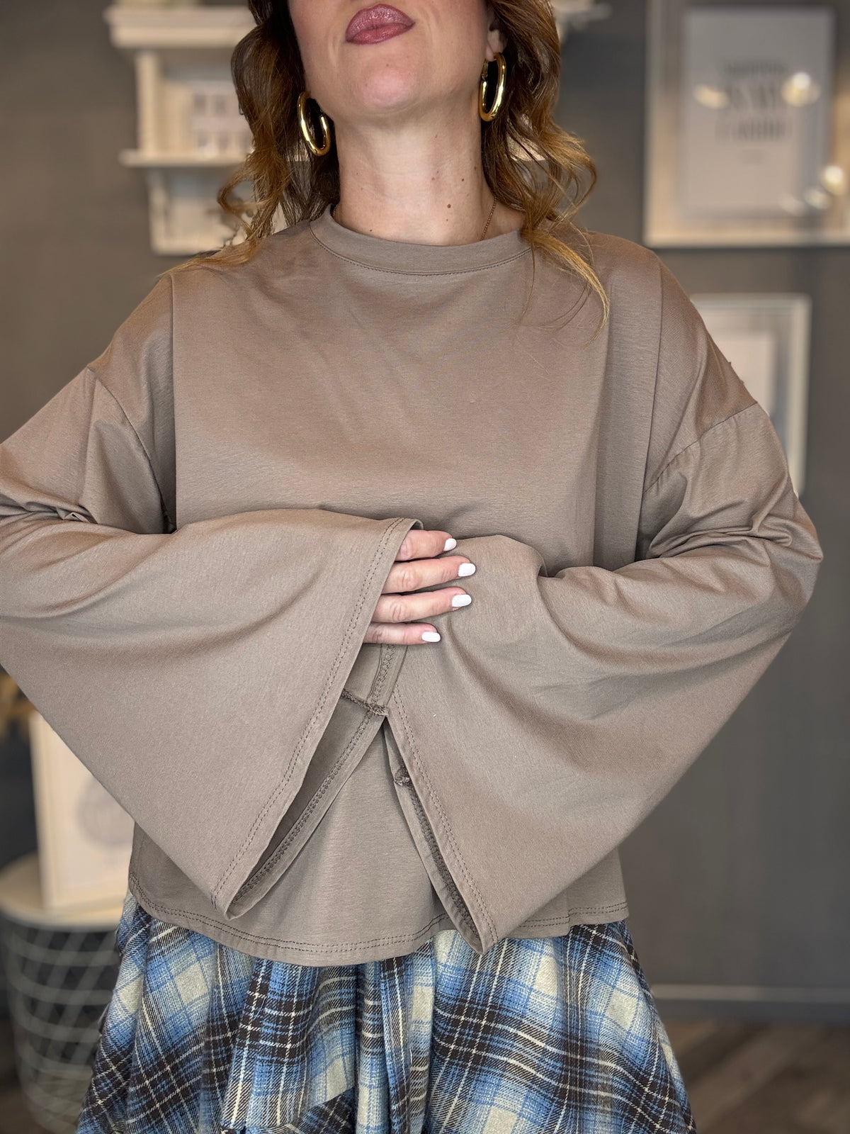 T-shirt Bell biscotto