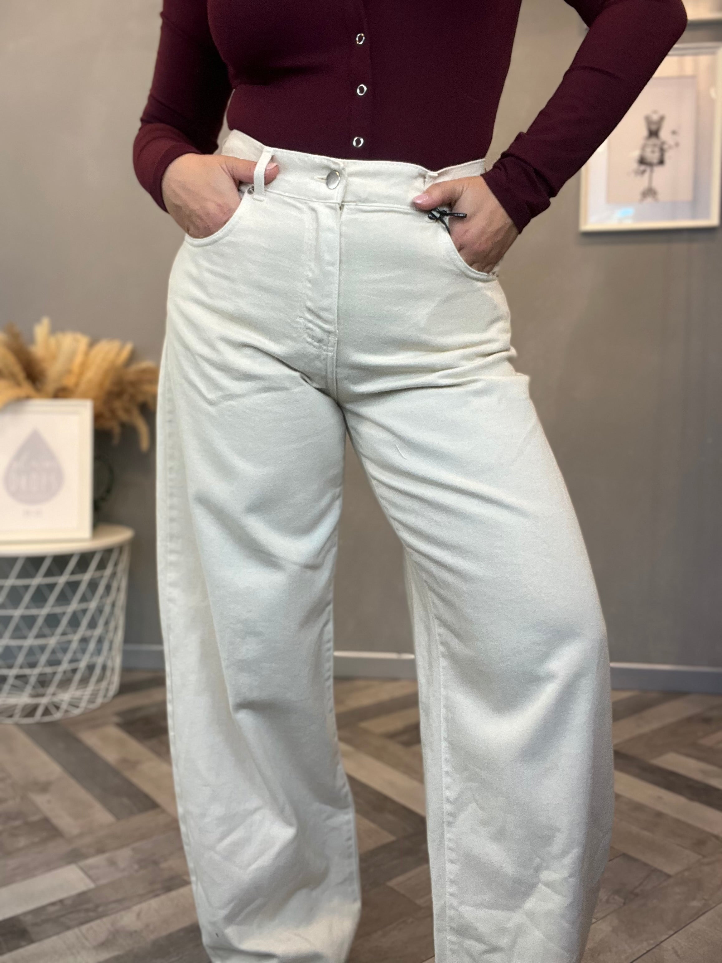 Lumina jeans wide leg burro