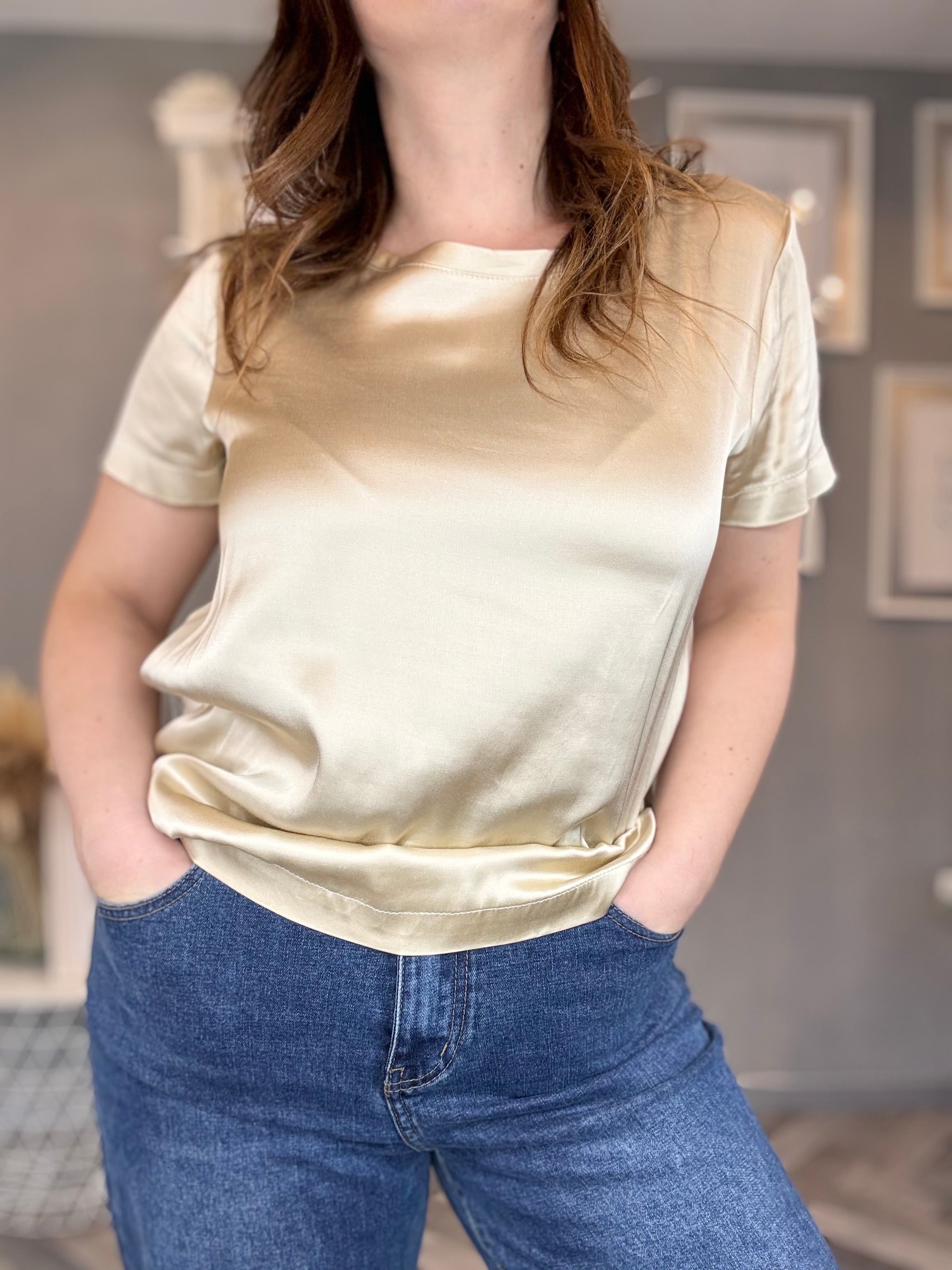 Blusa Vicky in raso di viscosa