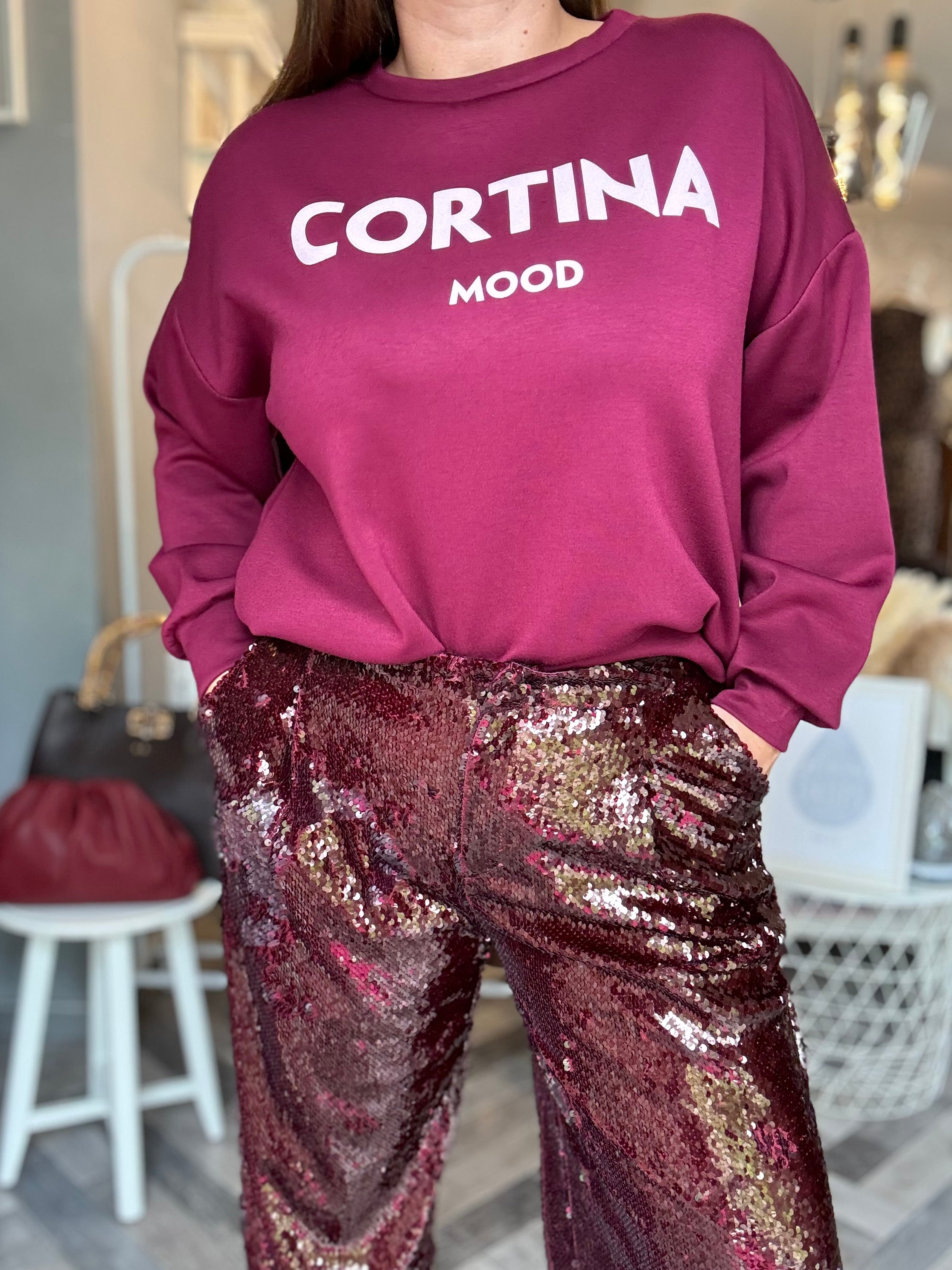 Lumina pantaloni paillttes palazzo