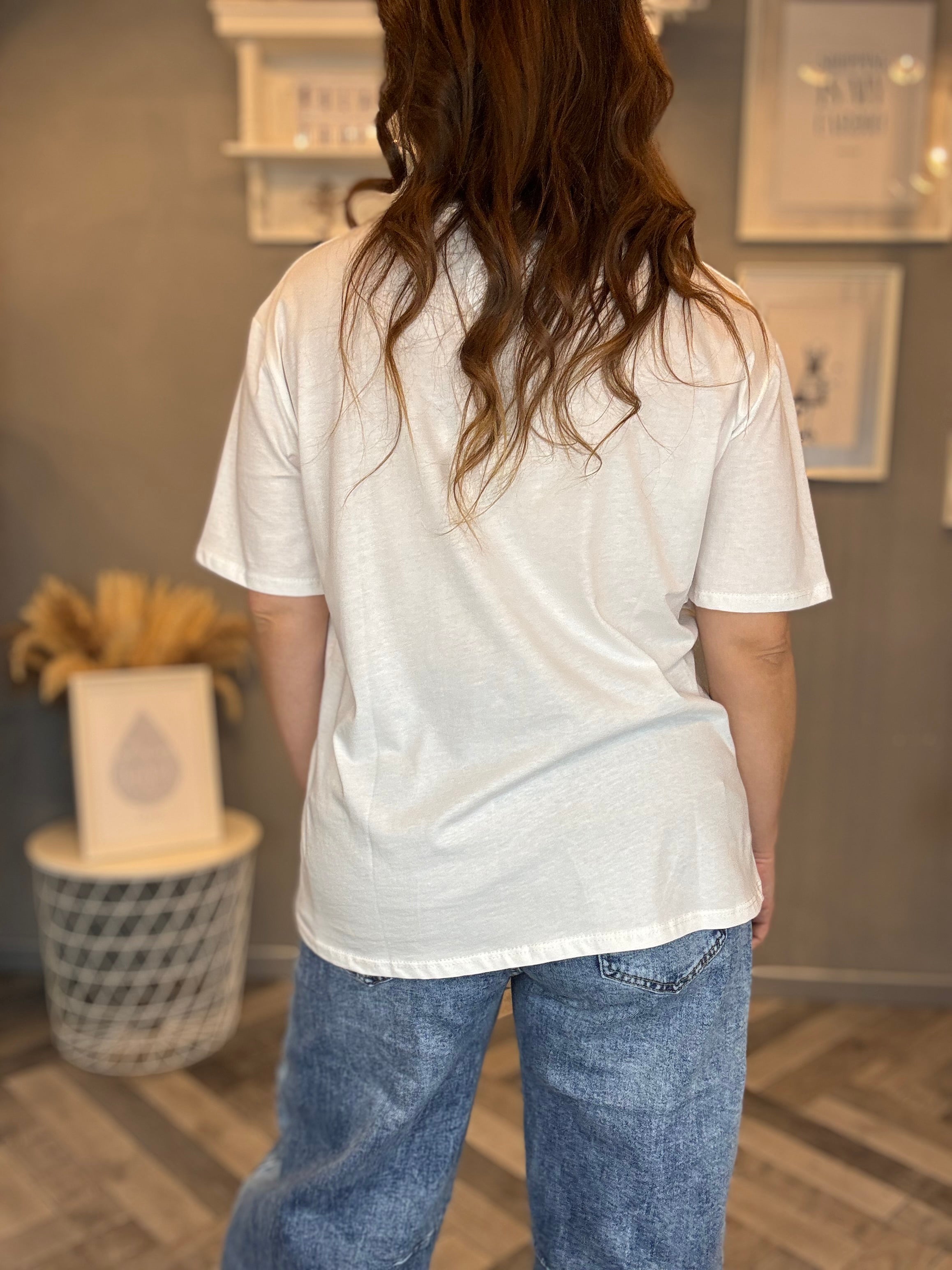 T-shirt Non è tutto oro color cioccolato