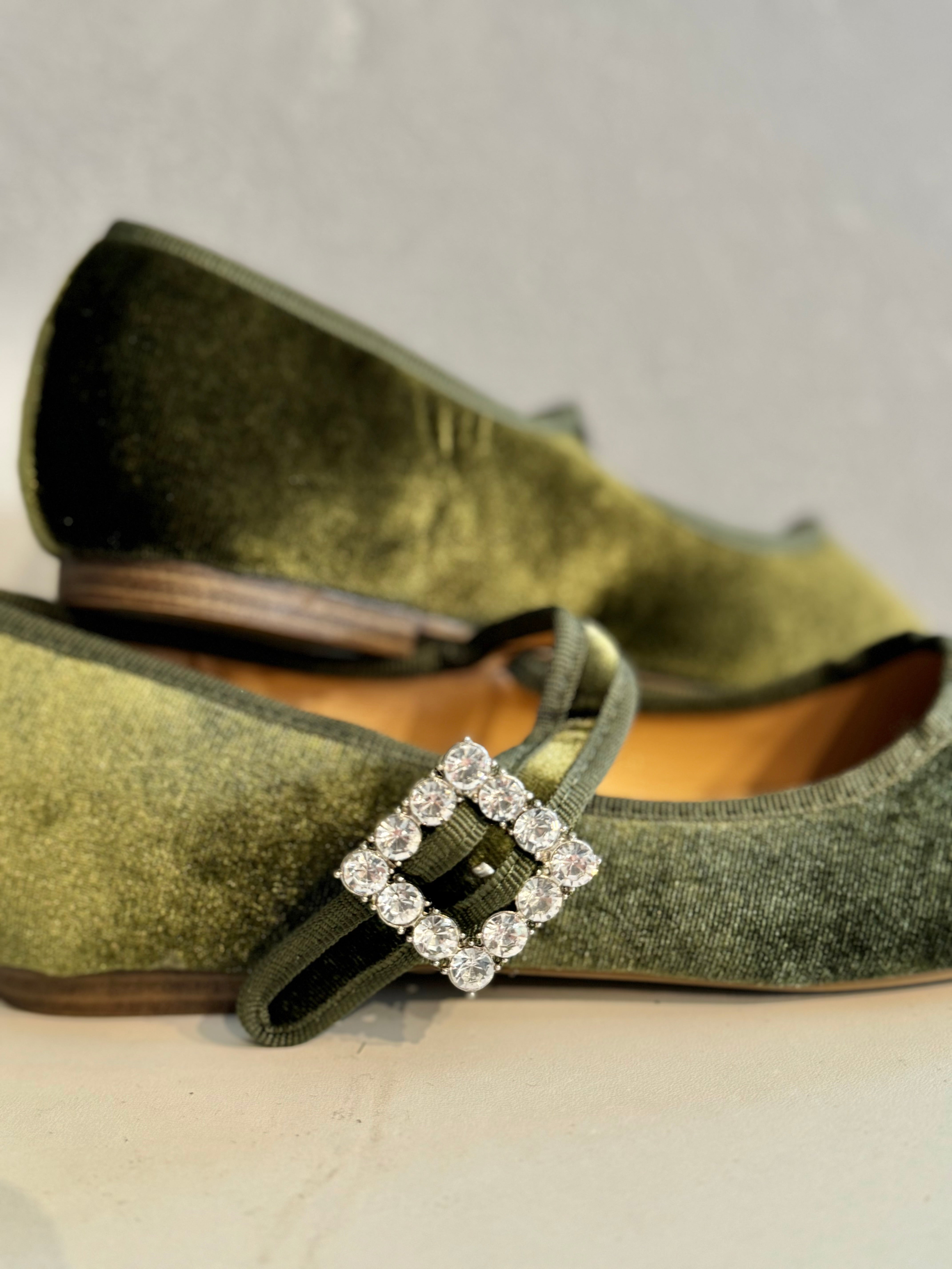 Mary Jane verde oliva