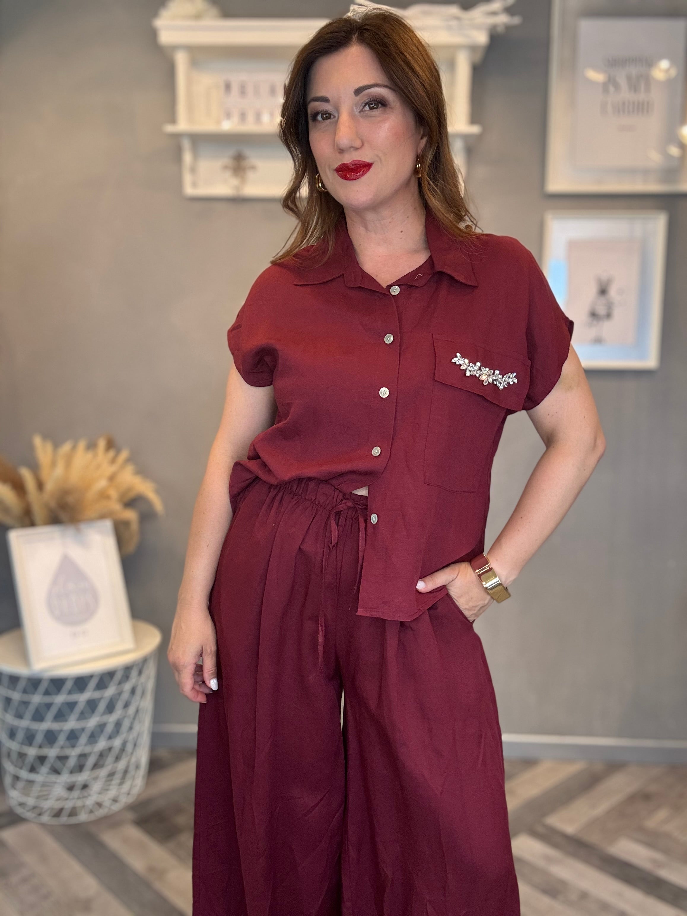 Coordinato Diamond Bordeaux