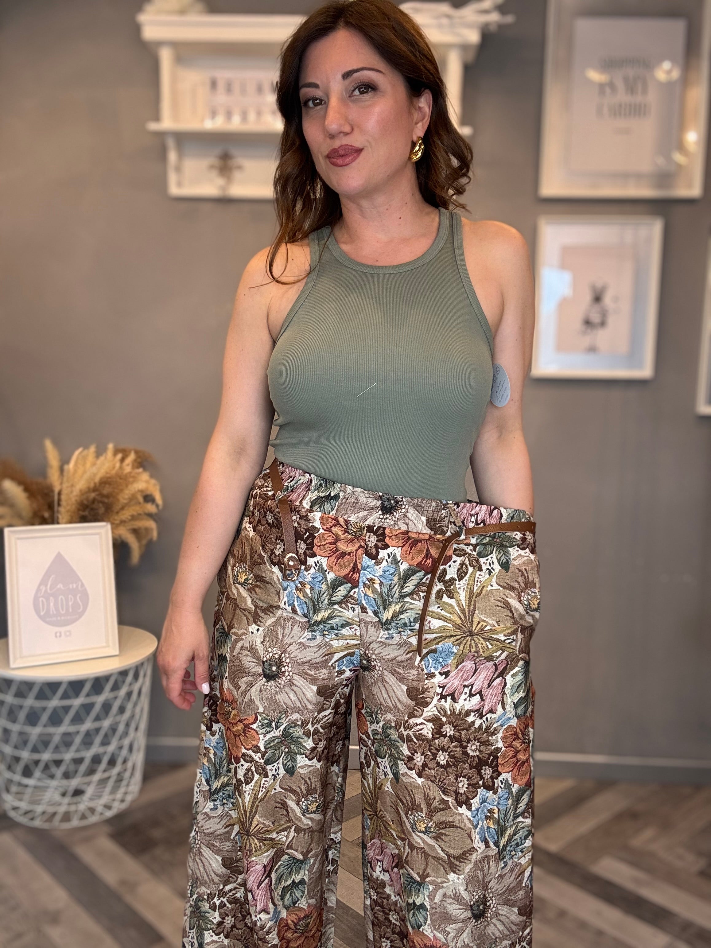 Coordinato Floreale Boho beige