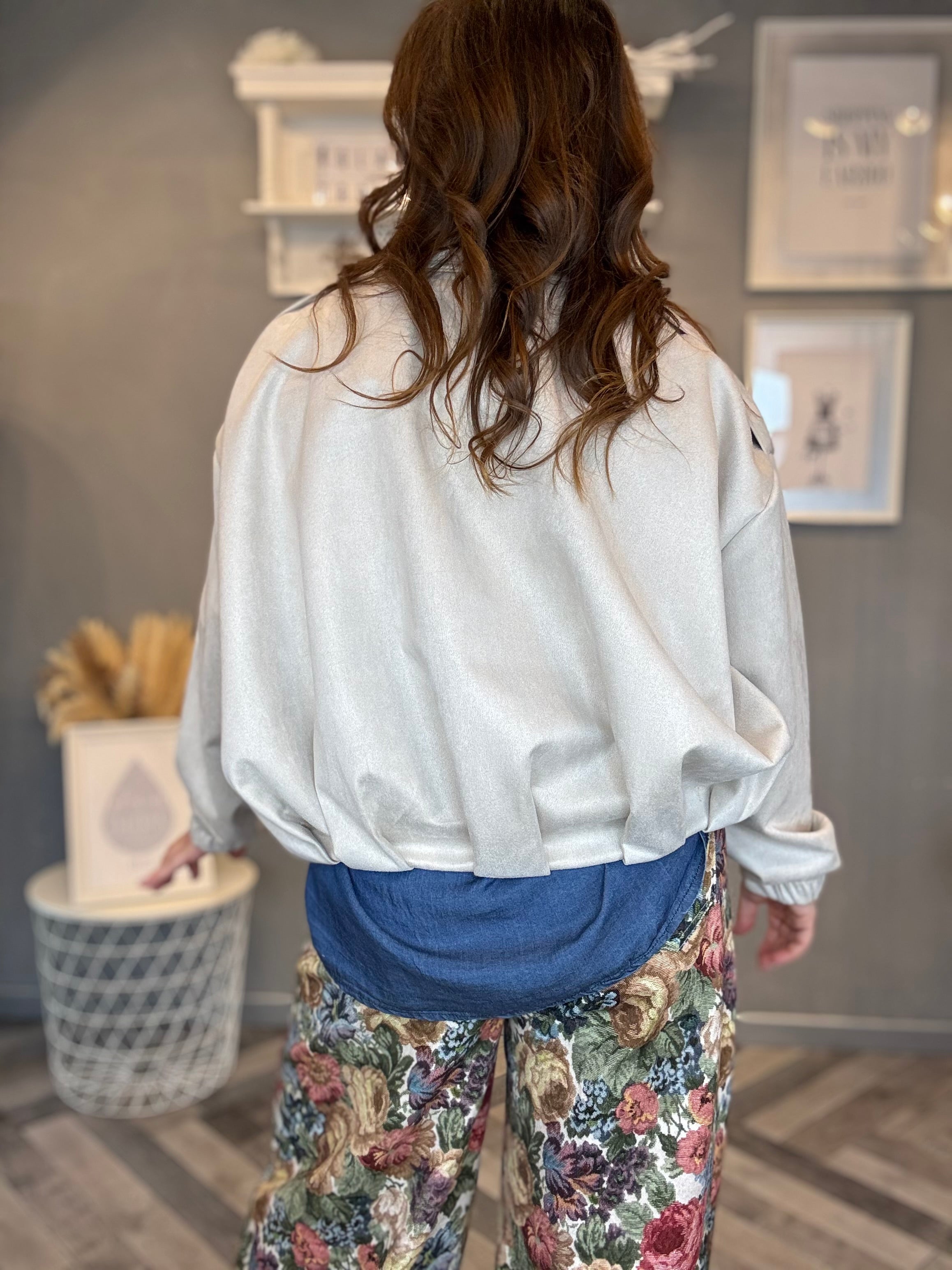 Bomber eco suede sabbia