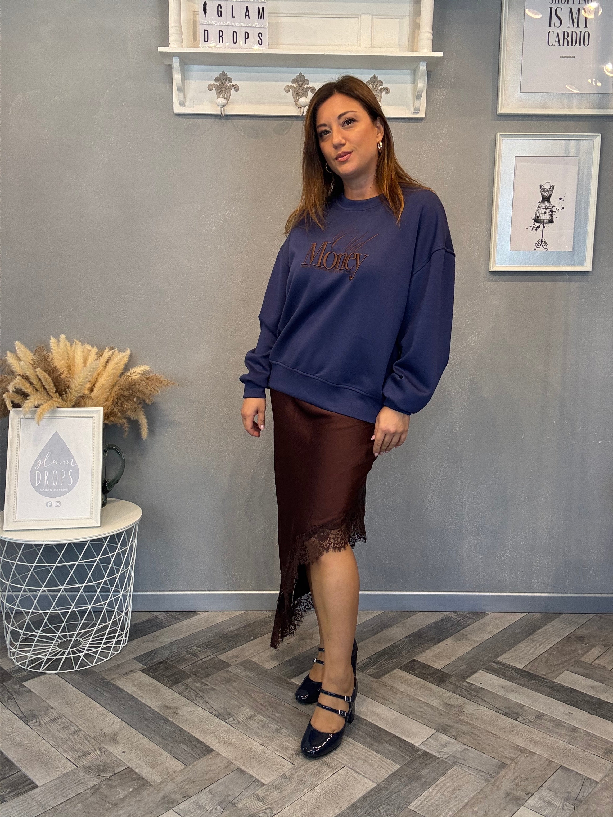 Lumina felpa Old Money blu