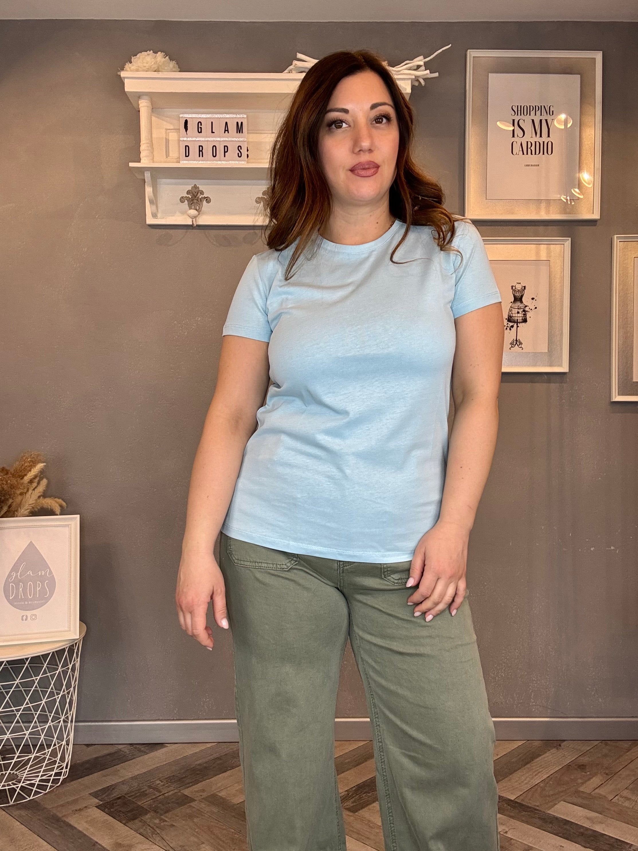 Lumina t-shirt basic elasticizzata