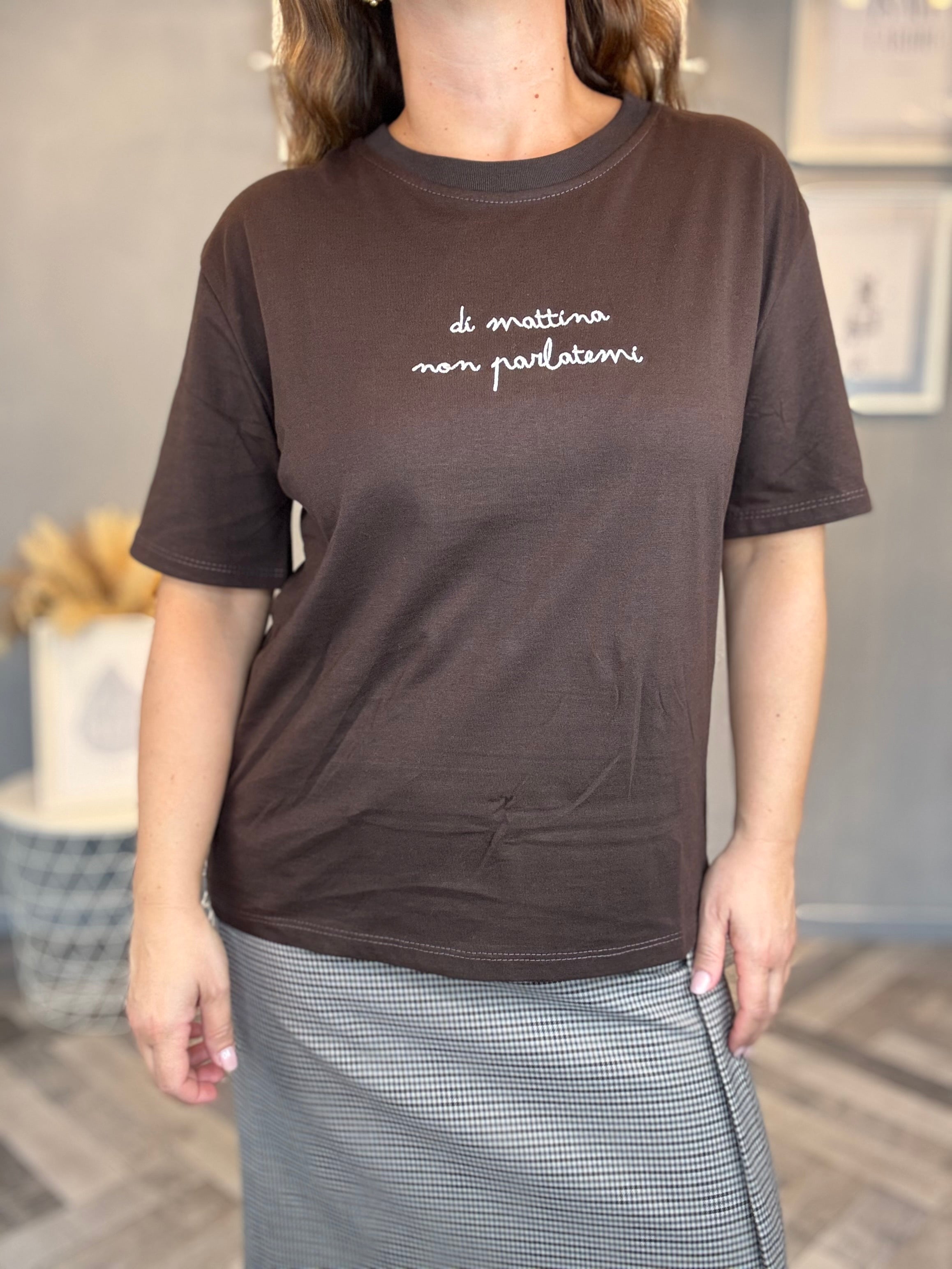 T-shirt di mattina non parlatemi