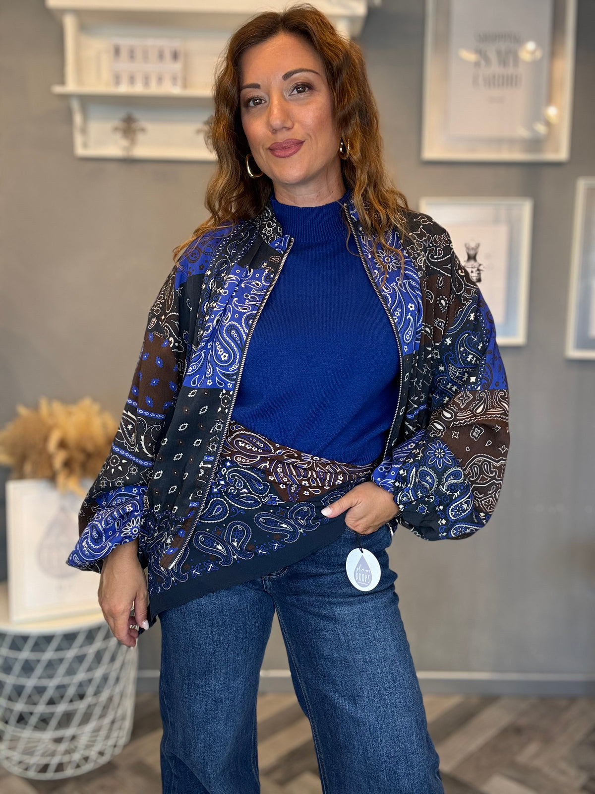 Lumina bomber bandana blu
