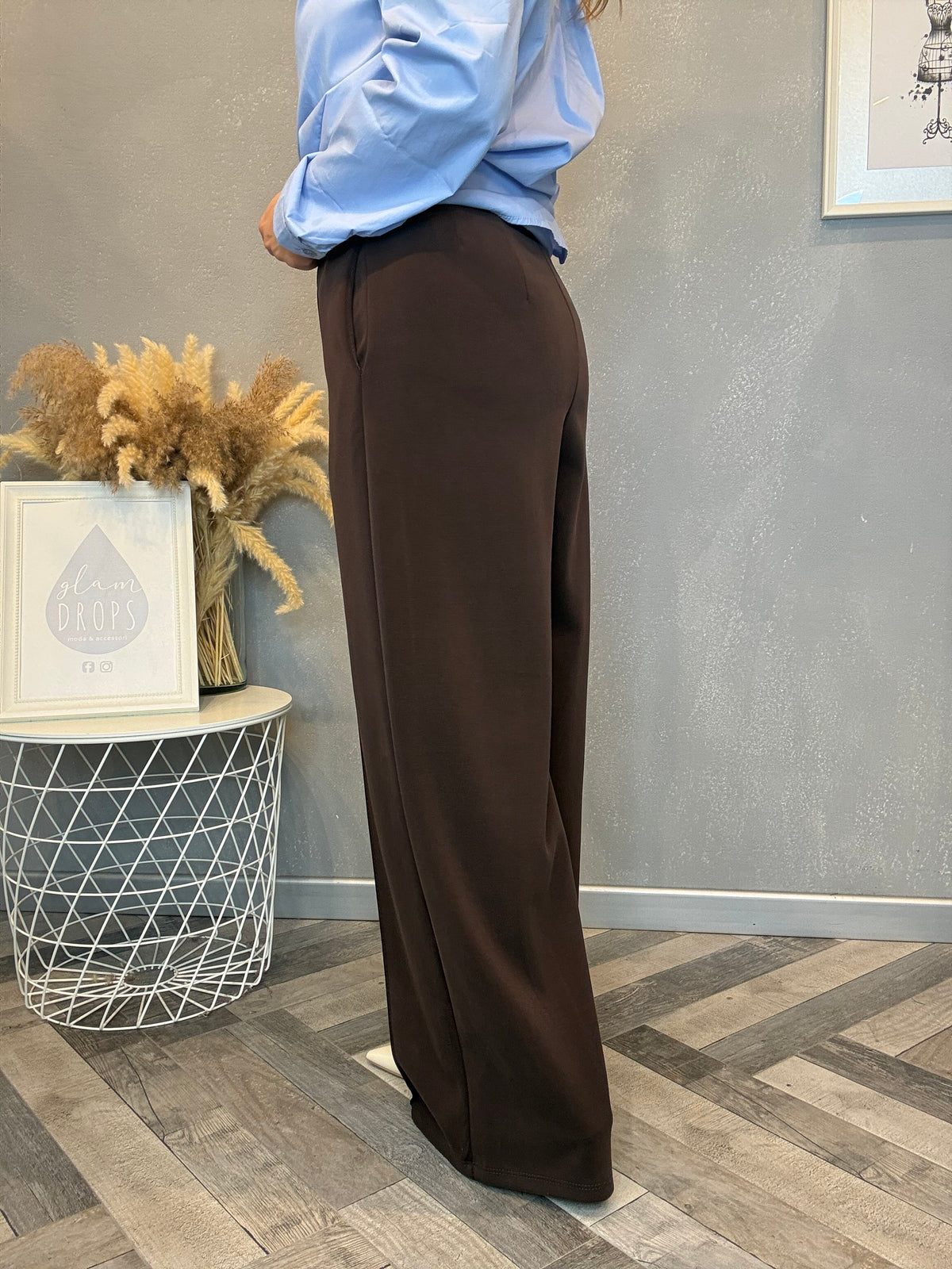 Pantalone palazzo Linea cioccolato