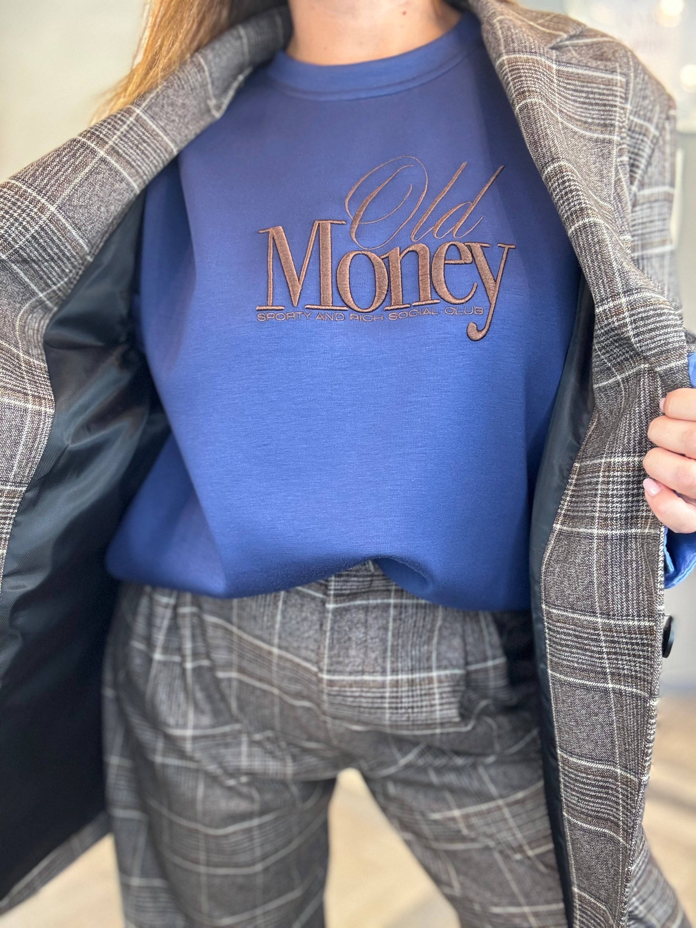 Lumina felpa Old Money blu