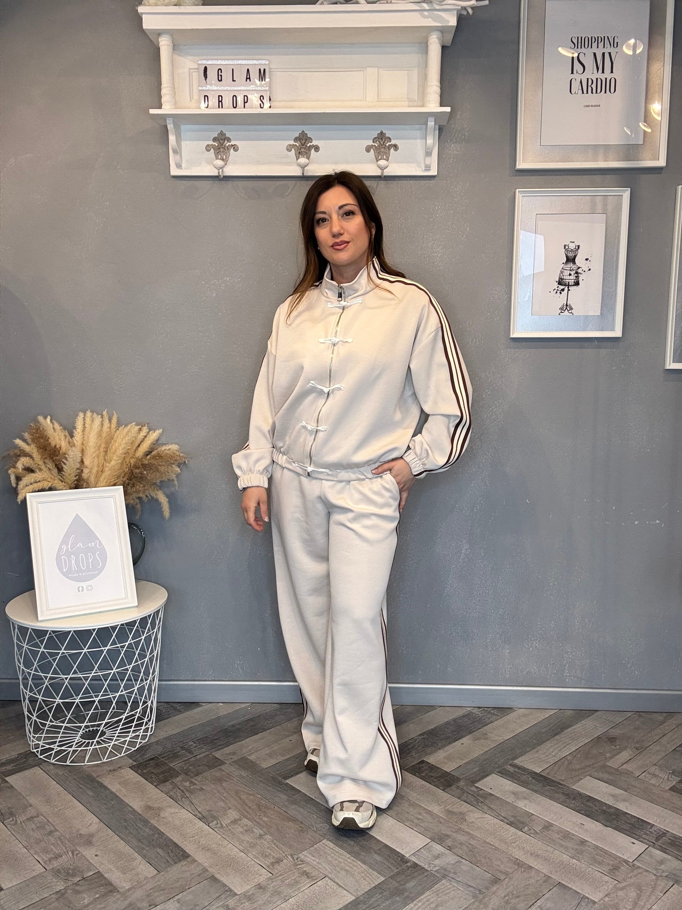 Tuta alamari beige