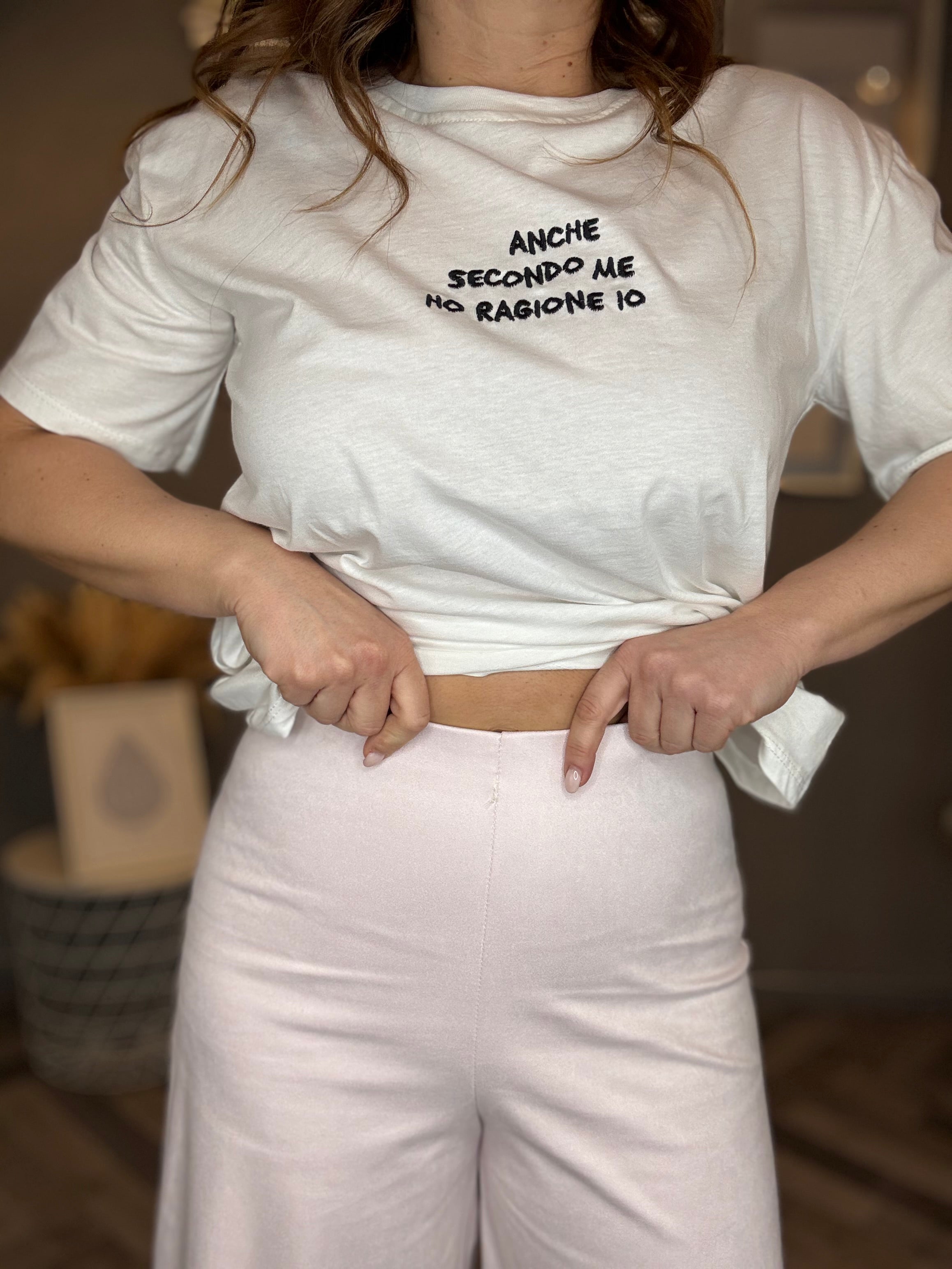 Pantalone eco suede wide rosa pastello