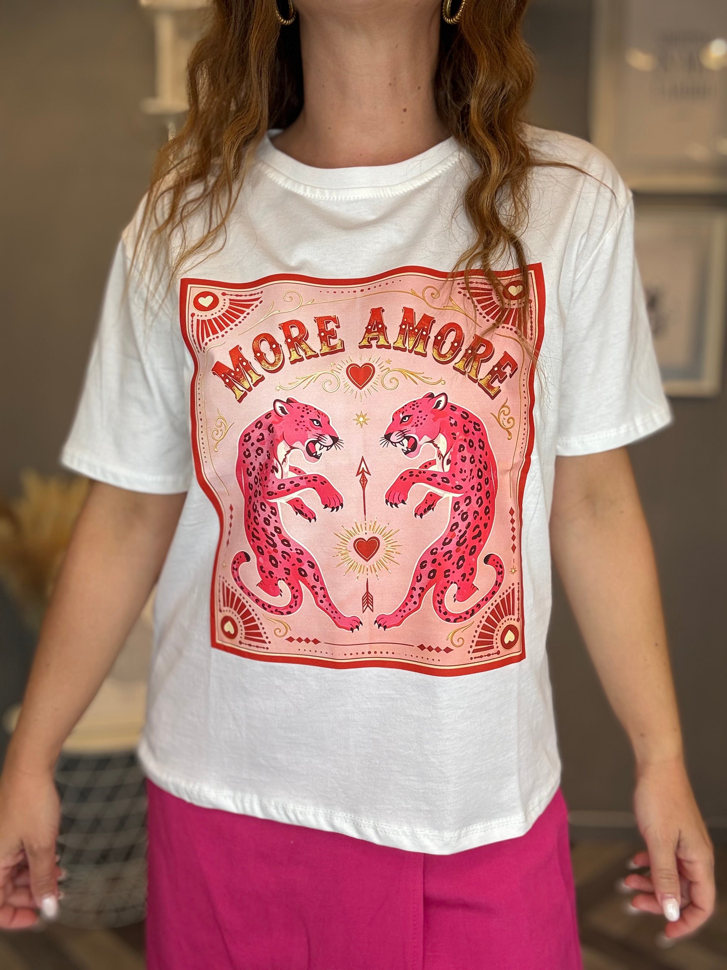 T-shirt Isla Bonita Leopardo fucsia