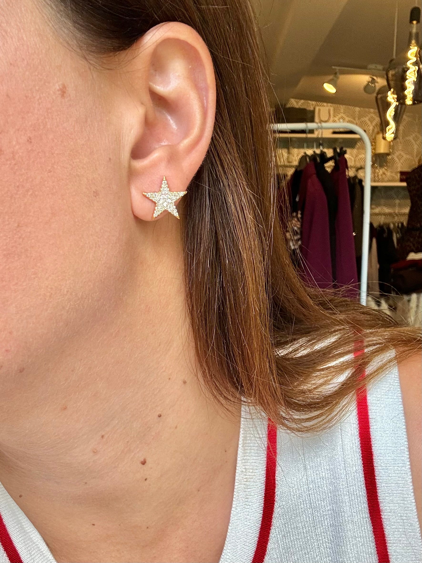 Orecchini stelle e strass