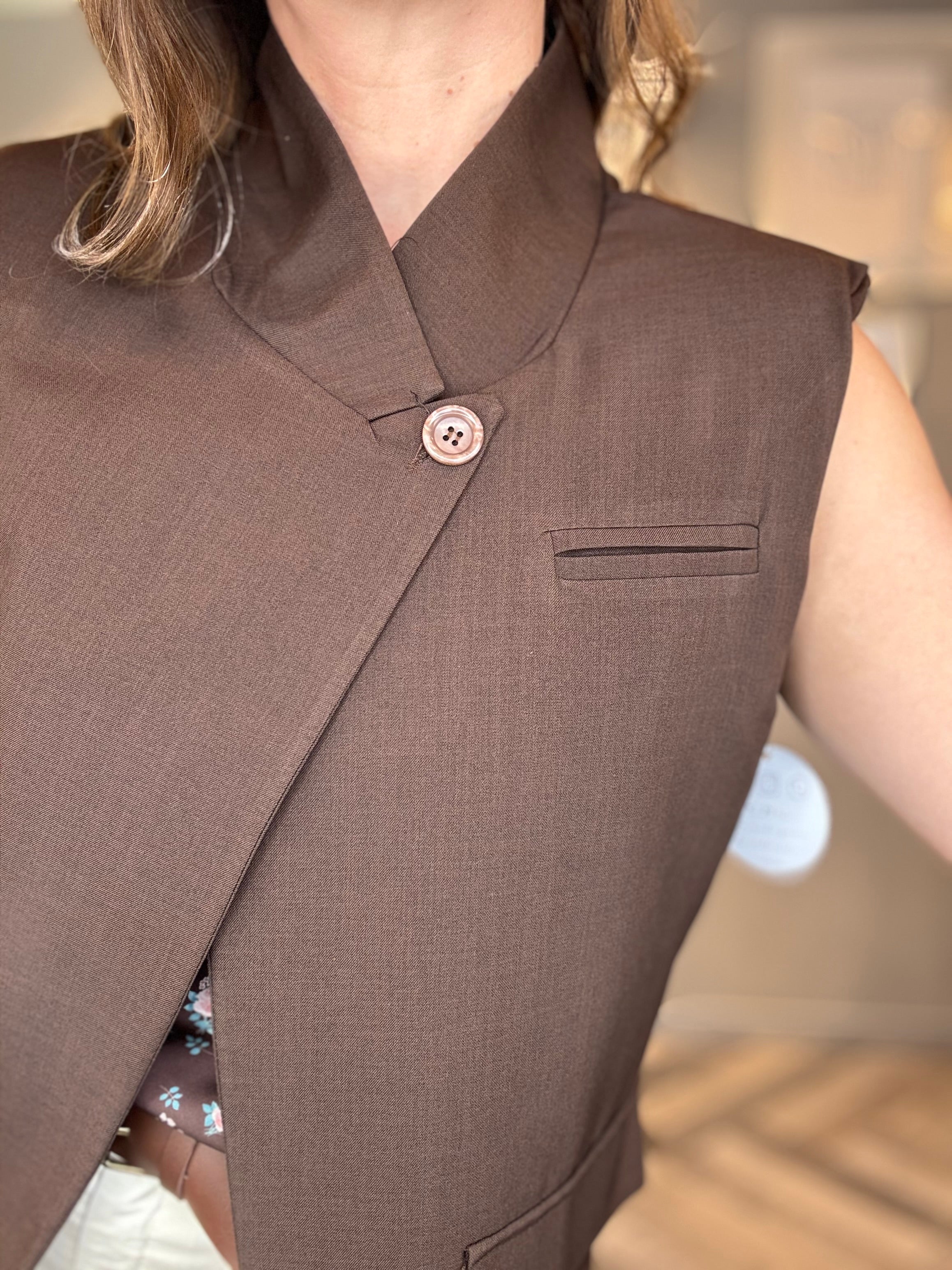 Gilet Elegance cioccolato
